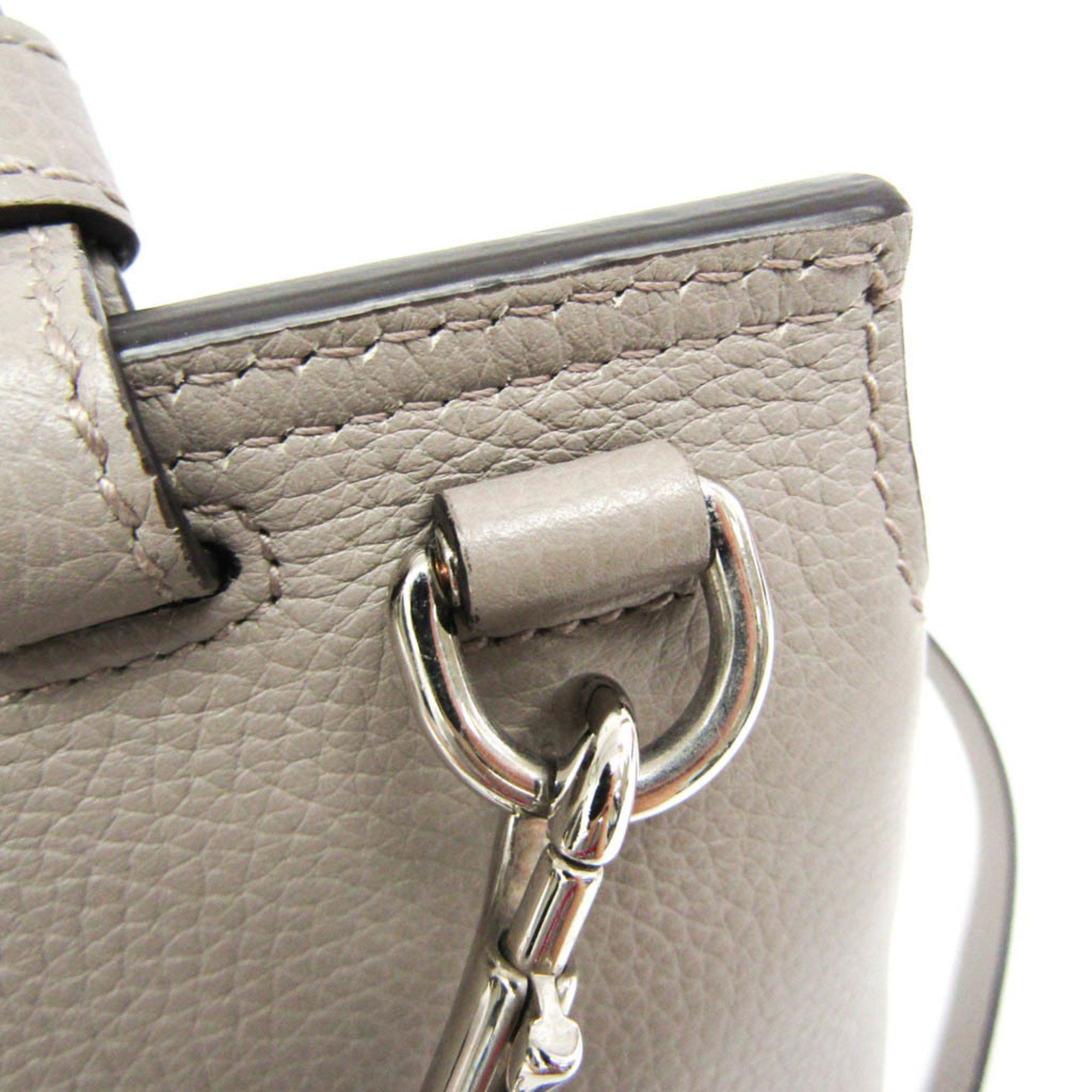 Gucci Bamboo Daily Grey Calfskin Handbag (Pre-Owned) Size ONE SIZE - 11 Thumbnail