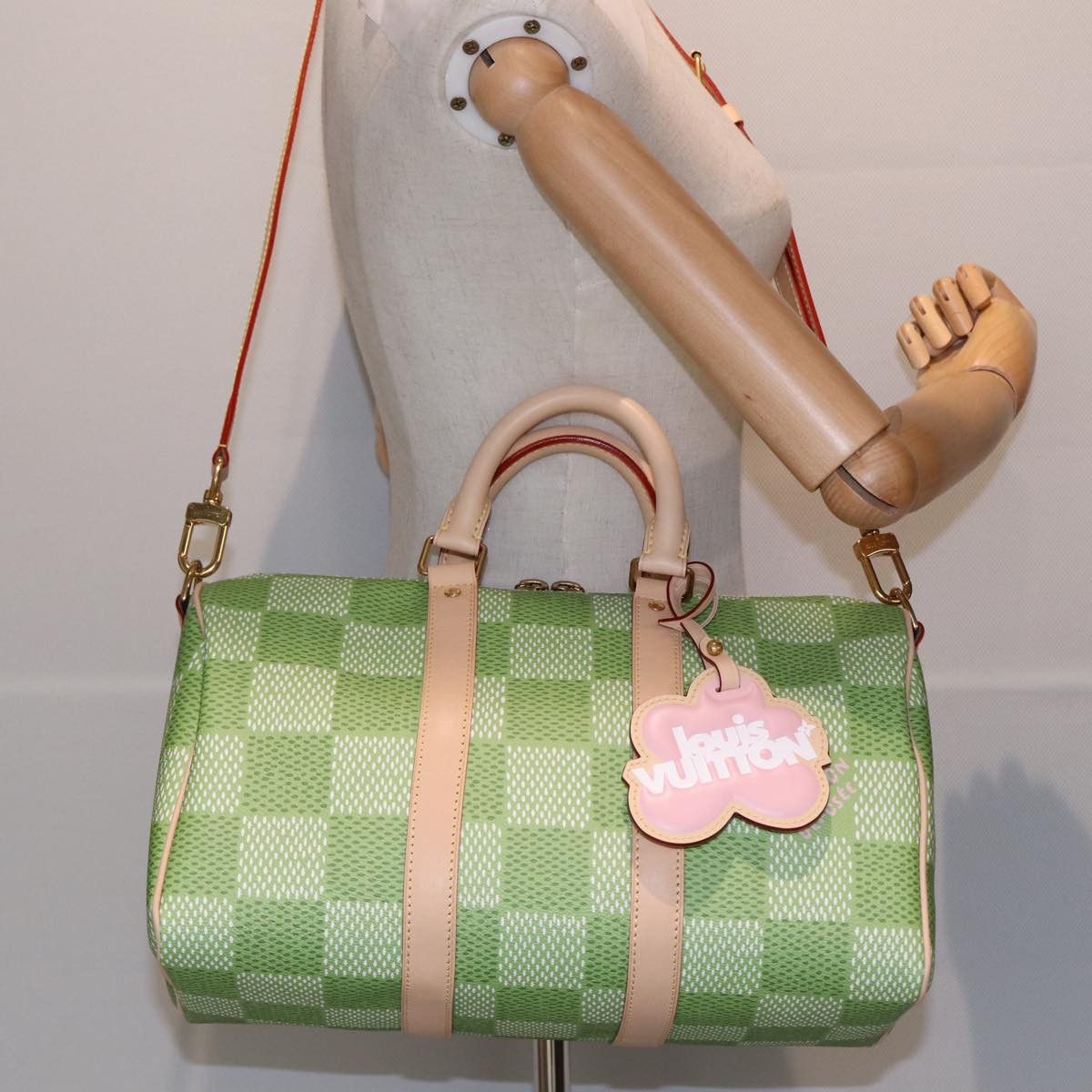 Louis Vuitton Speedy Bandoulière 35 Green Canvas Handbag (Pre-Owned) Size ONE SIZE - 6 Thumbnail
