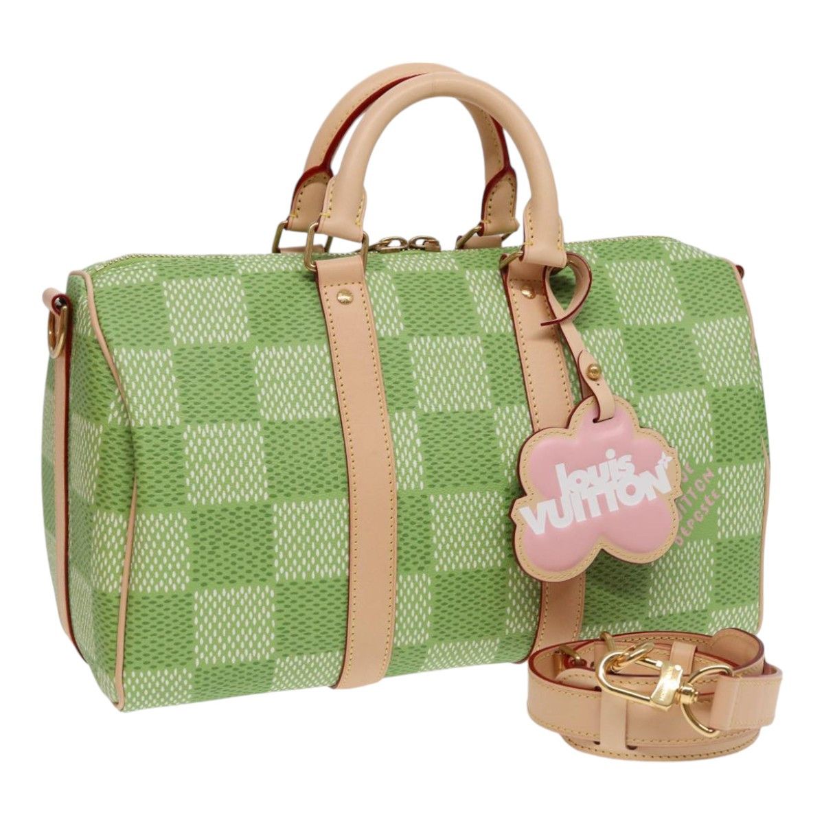 Louis Vuitton Speedy Bandoulière 35 Green Canvas Handbag (Pre-Owned) Size ONE SIZE - 10 Thumbnail