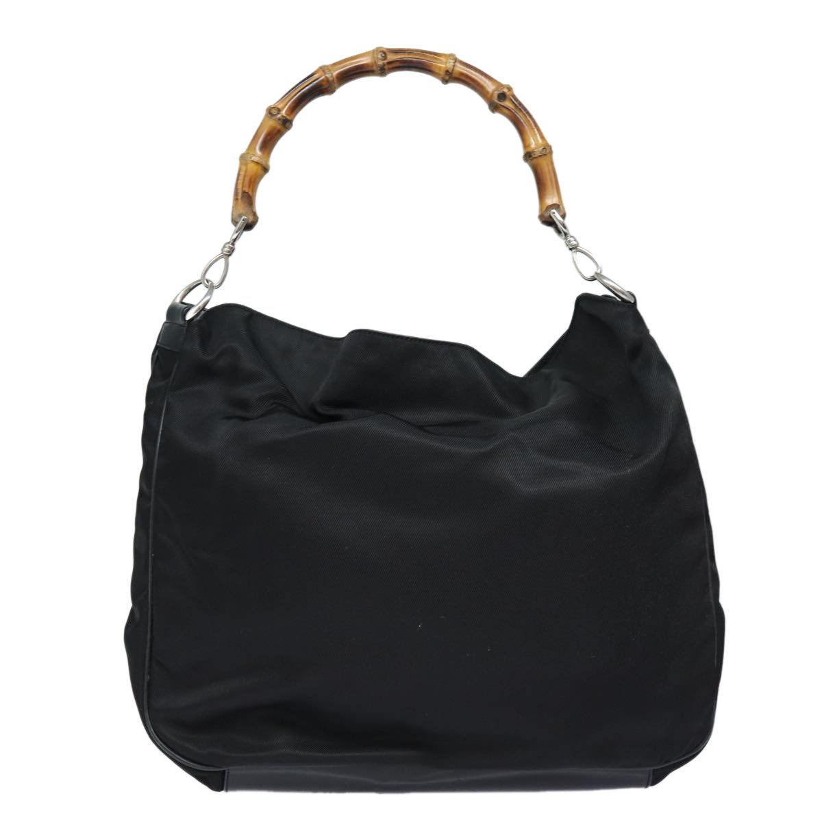 Gucci Bamboo Black Synthetic Shoulder Bag (Pre-Owned) Size ONE SIZE - 2 Thumbnail