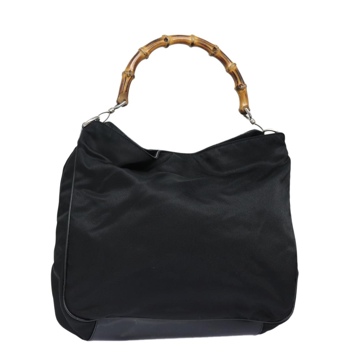 Gucci Bamboo Black Synthetic Shoulder Bag (Pre-Owned) Size ONE SIZE - 9 Thumbnail