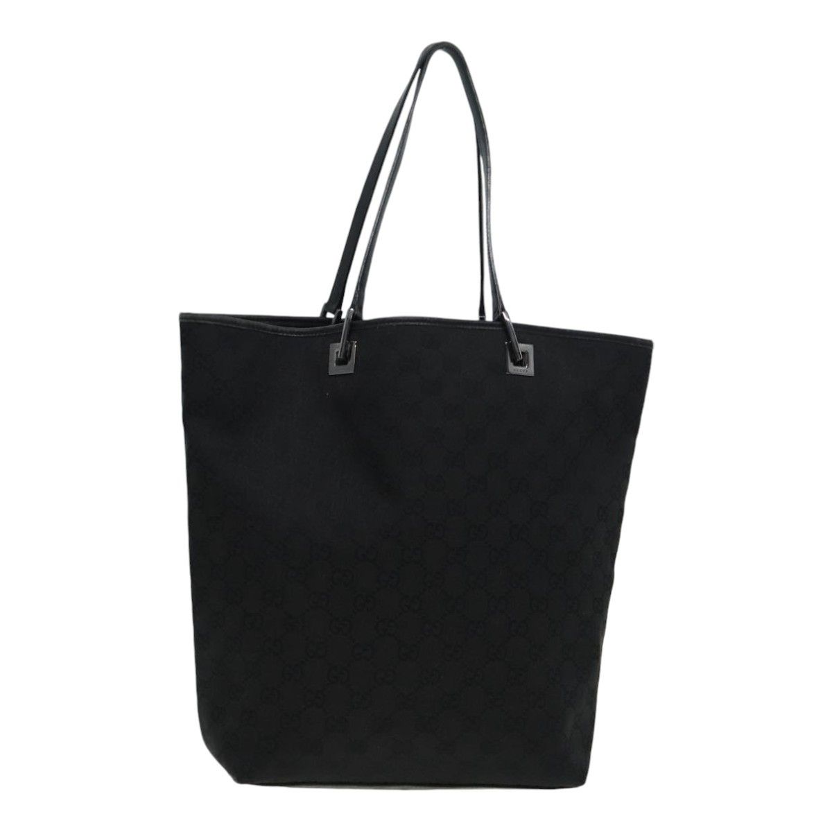 Gucci Gg Canvas Black Canvas Tote Bag (Pre-Owned) Size ONE SIZE - 9 Thumbnail