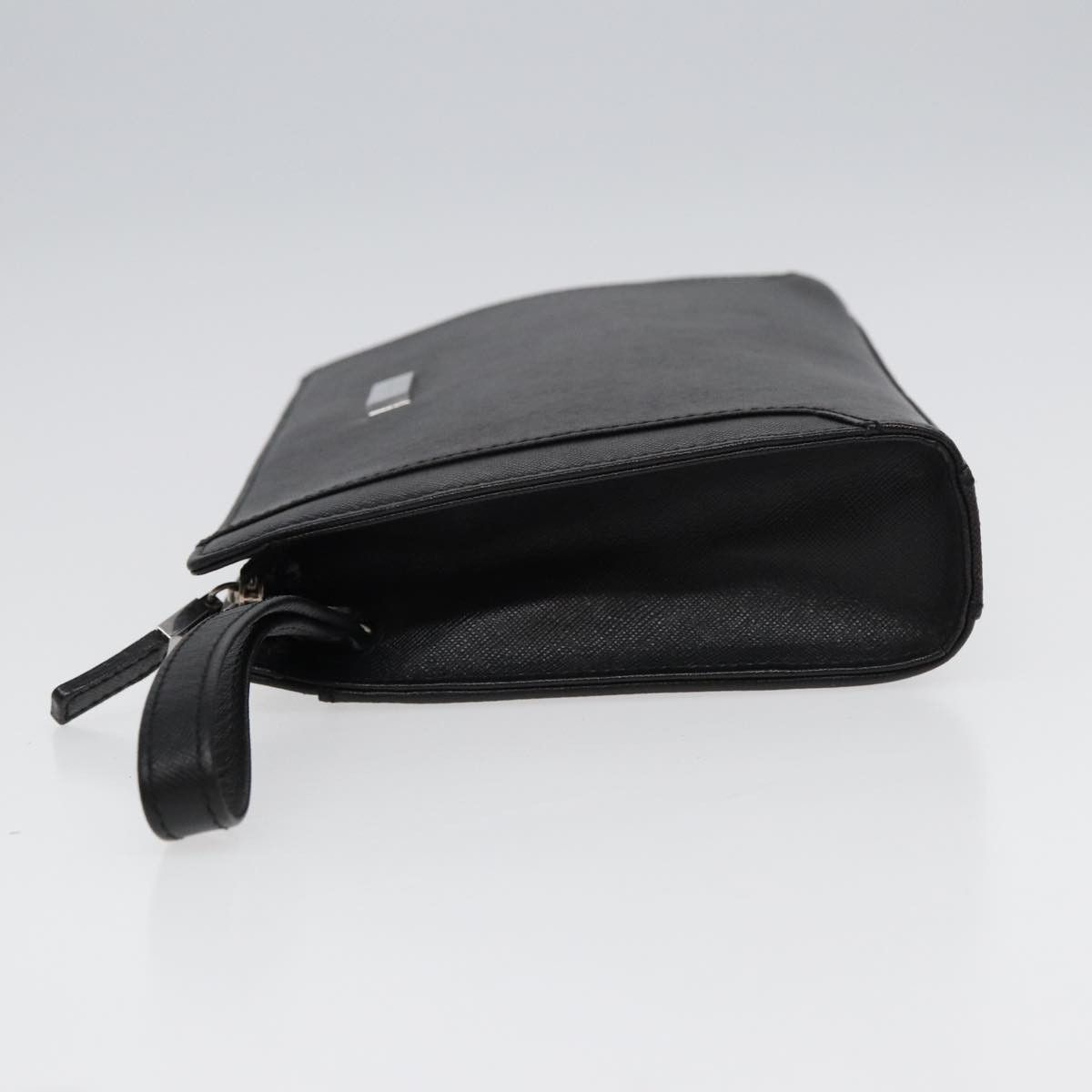 Burberry Black Leather Clutch Bag (Pre-Owned) Size ONE SIZE - 8 Thumbnail