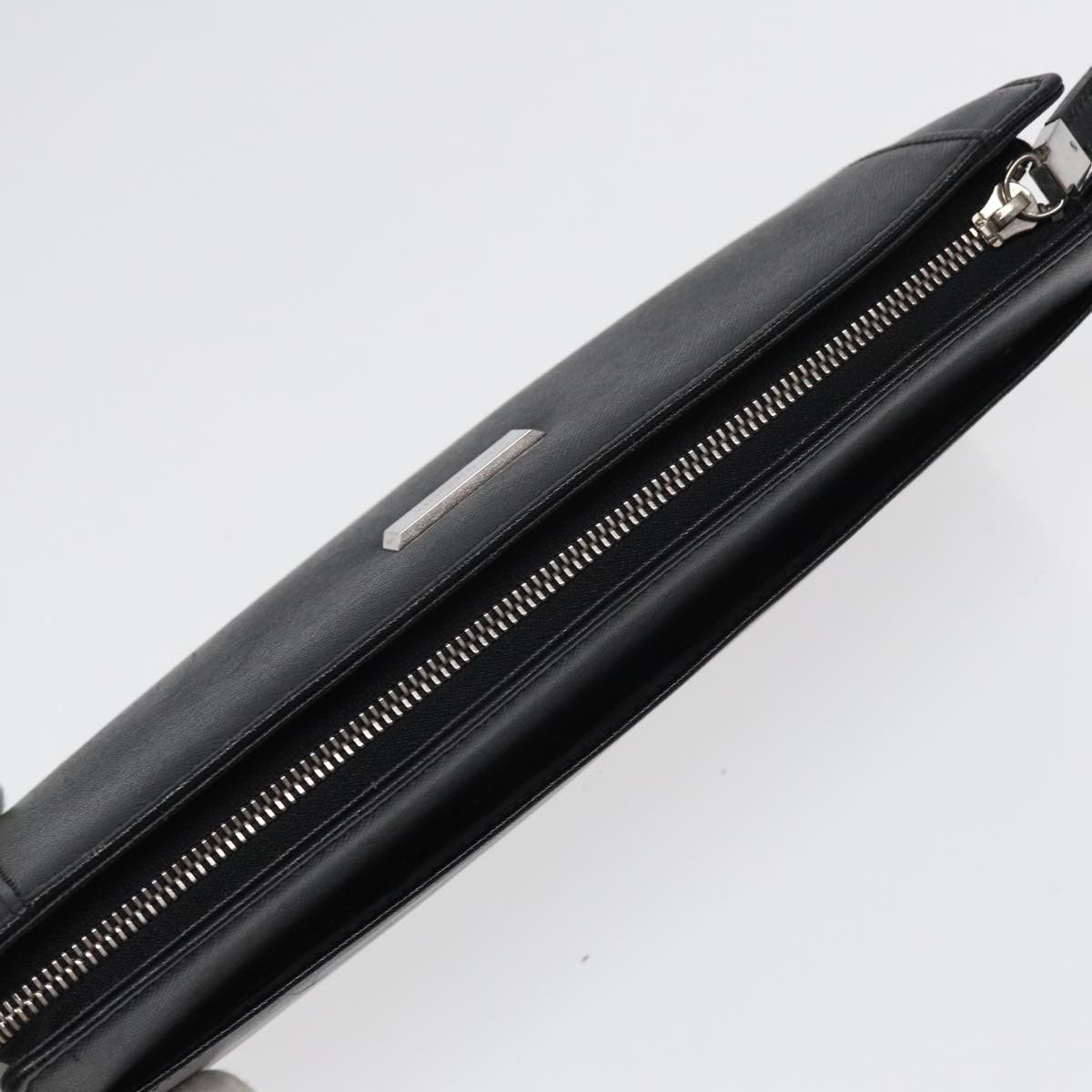 Burberry Black Leather Clutch Bag (Pre-Owned) Size ONE SIZE - 4 Thumbnail
