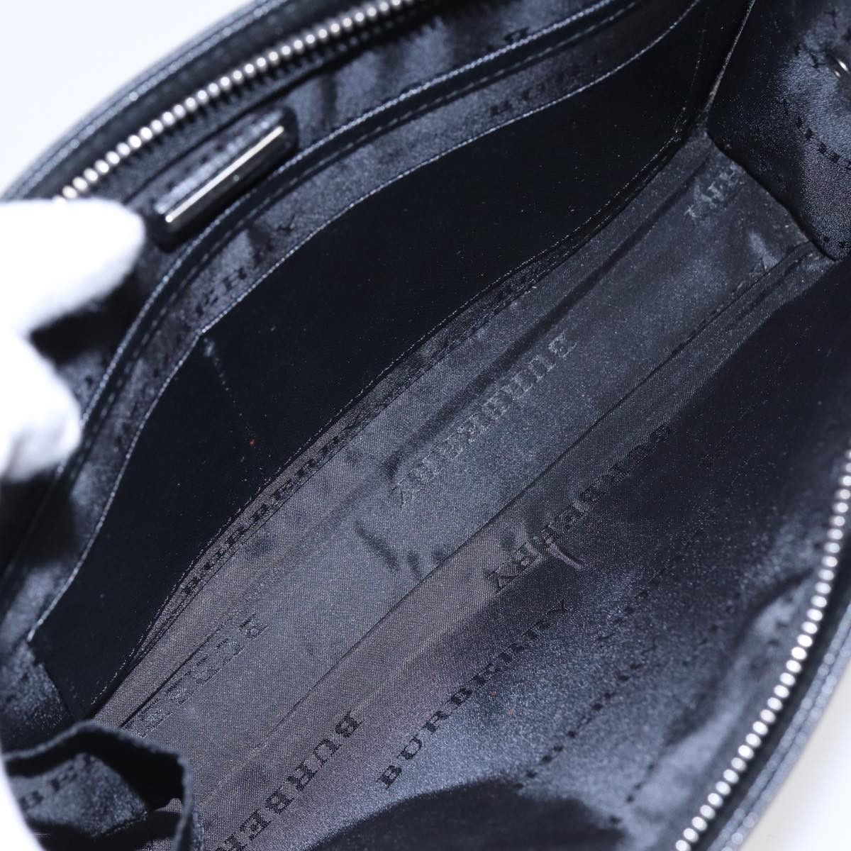 Burberry Black Leather Clutch Bag (Pre-Owned) Size ONE SIZE - 5 Thumbnail