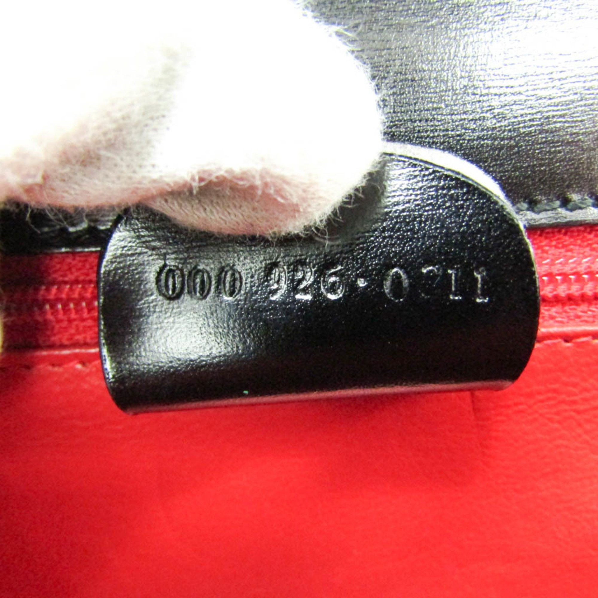 Gucci Old Black Leather Handbag (Pre-Owned) Size ONE SIZE - 4 Thumbnail