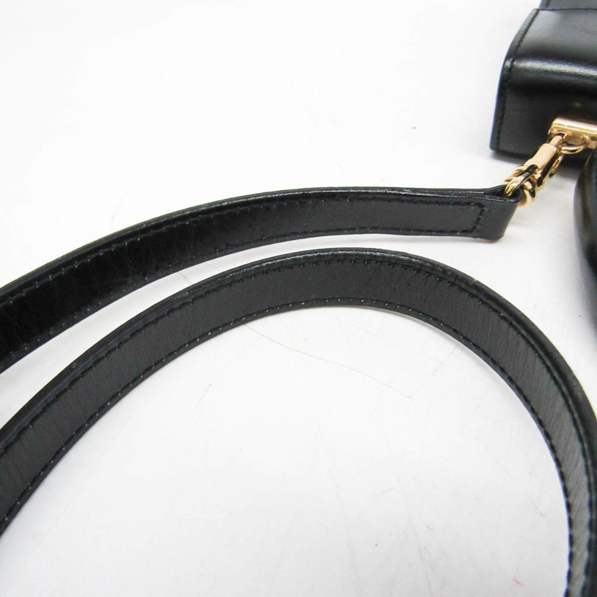 Gucci Old Black Leather Handbag (Pre-Owned) Size ONE SIZE - 13 Thumbnail