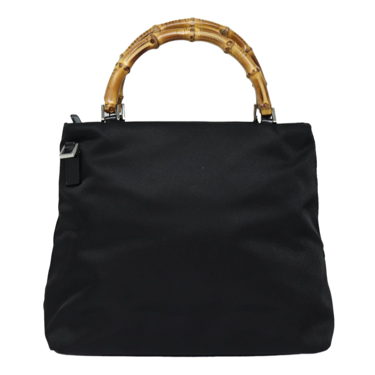 Gucci Bamboo Black Synthetic Handbag (Pre-Owned) Size ONE SIZE - 2 Thumbnail