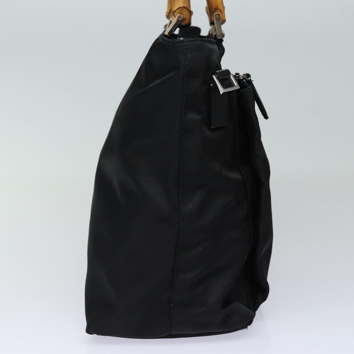 Gucci Bamboo Black Synthetic Handbag (Pre-Owned) Size ONE SIZE - 10 Thumbnail