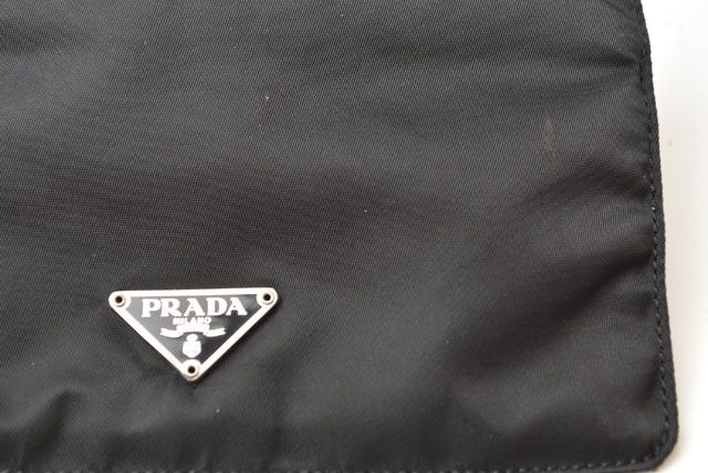 Prada nylon flat pouch hotsell