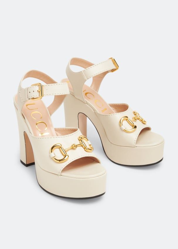 Gucci Gucci Horsebit High Platform Sandals SIZE 41 Size ONE SIZE - 3 Thumbnail