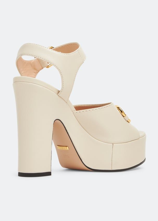 Gucci Gucci Horsebit High Platform Sandals SIZE 40.5 Size ONE SIZE - 2 Thumbnail