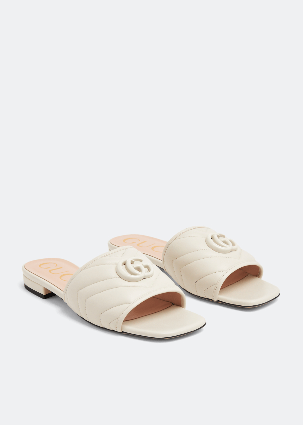 Gucci Gucci Double G Slide Sandals SIZE 36.5 Size ONE SIZE - 3 Thumbnail