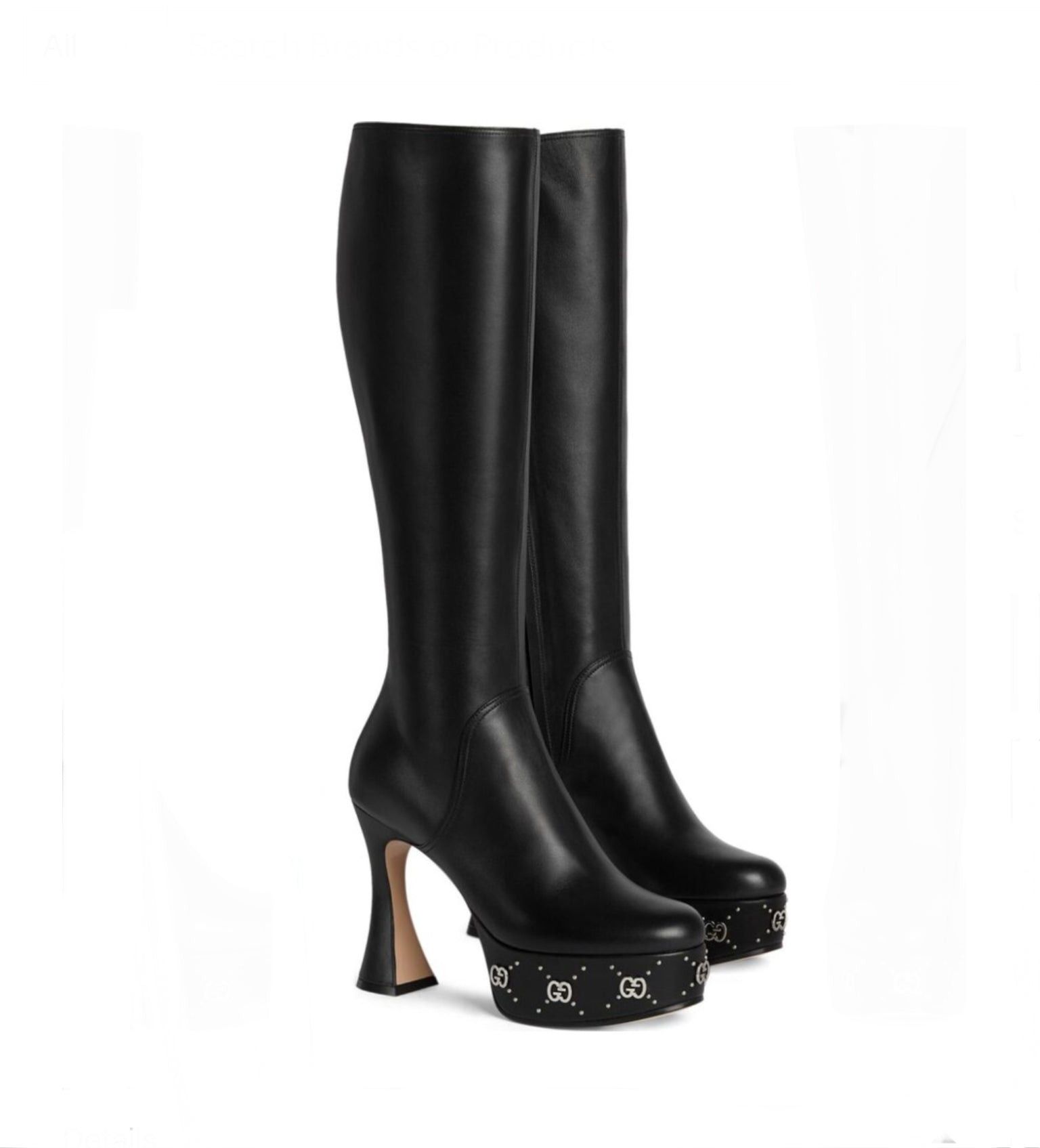 Gucci Gucci GG Studs 115mm platform boots SIZE 38 Size ONE SIZE - 2 Thumbnail