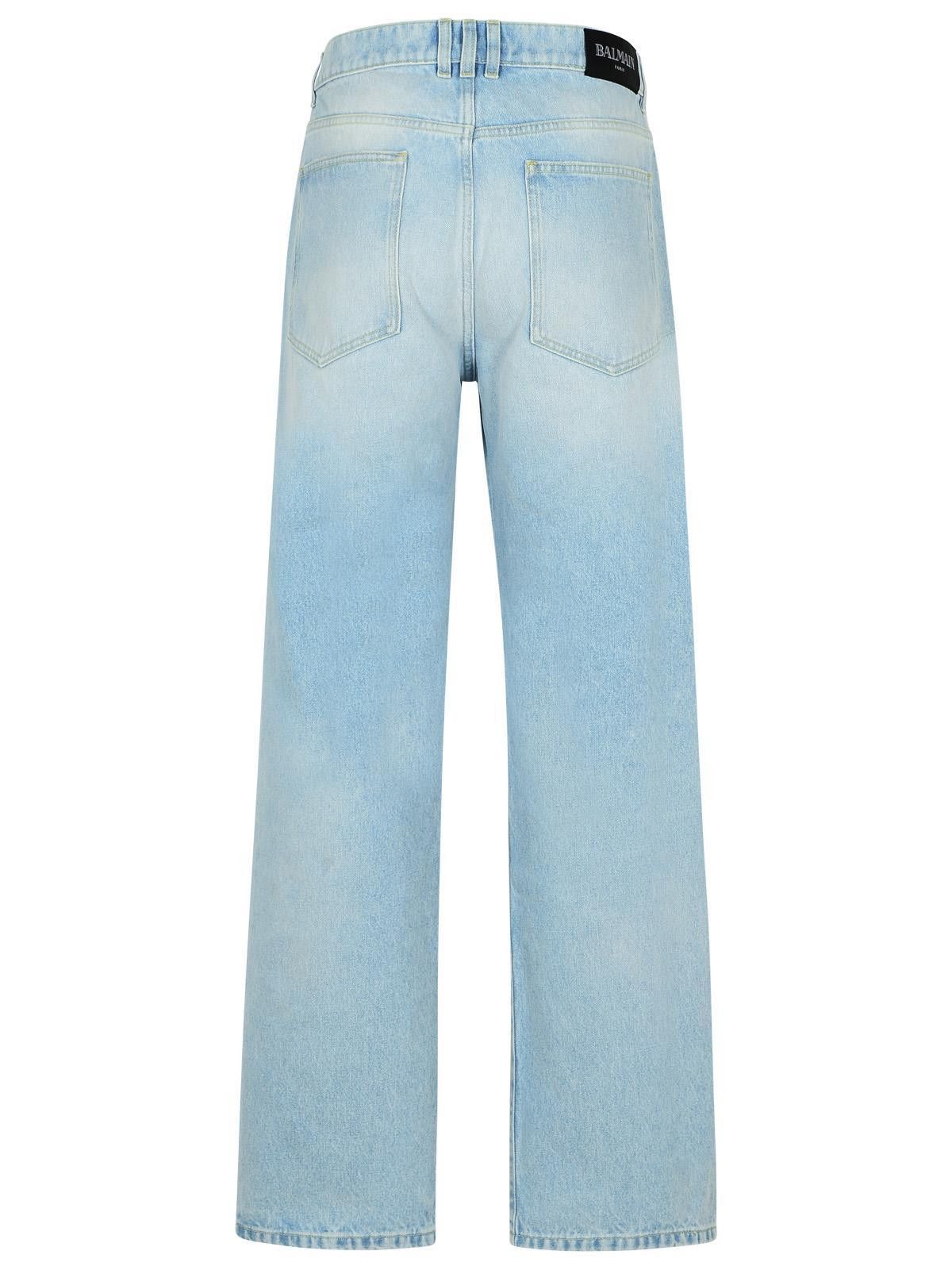 Balmain BALMAIN Light Blue Denim Jeans Size US 31 - 3 Thumbnail