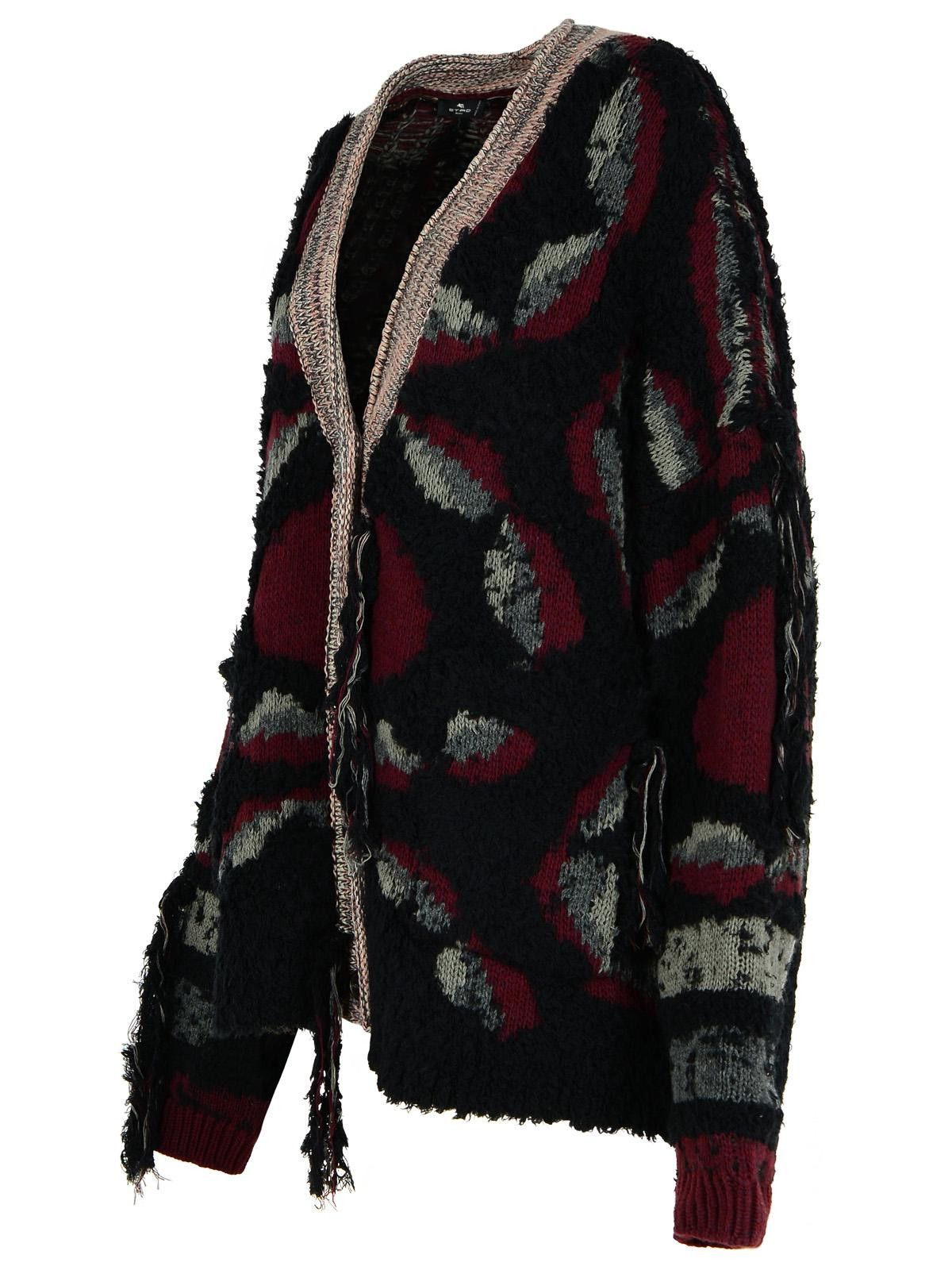 Etro ETRO Black Wool Cardigan Size XS / US 0-2 / IT 36-38 - 2 Thumbnail