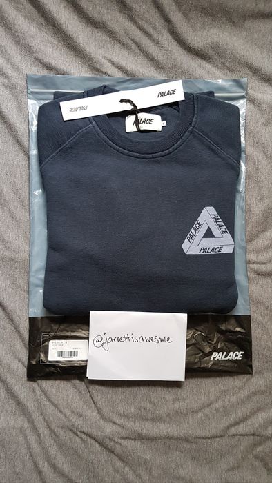 Palace Palace Slub Crew Navy | Grailed