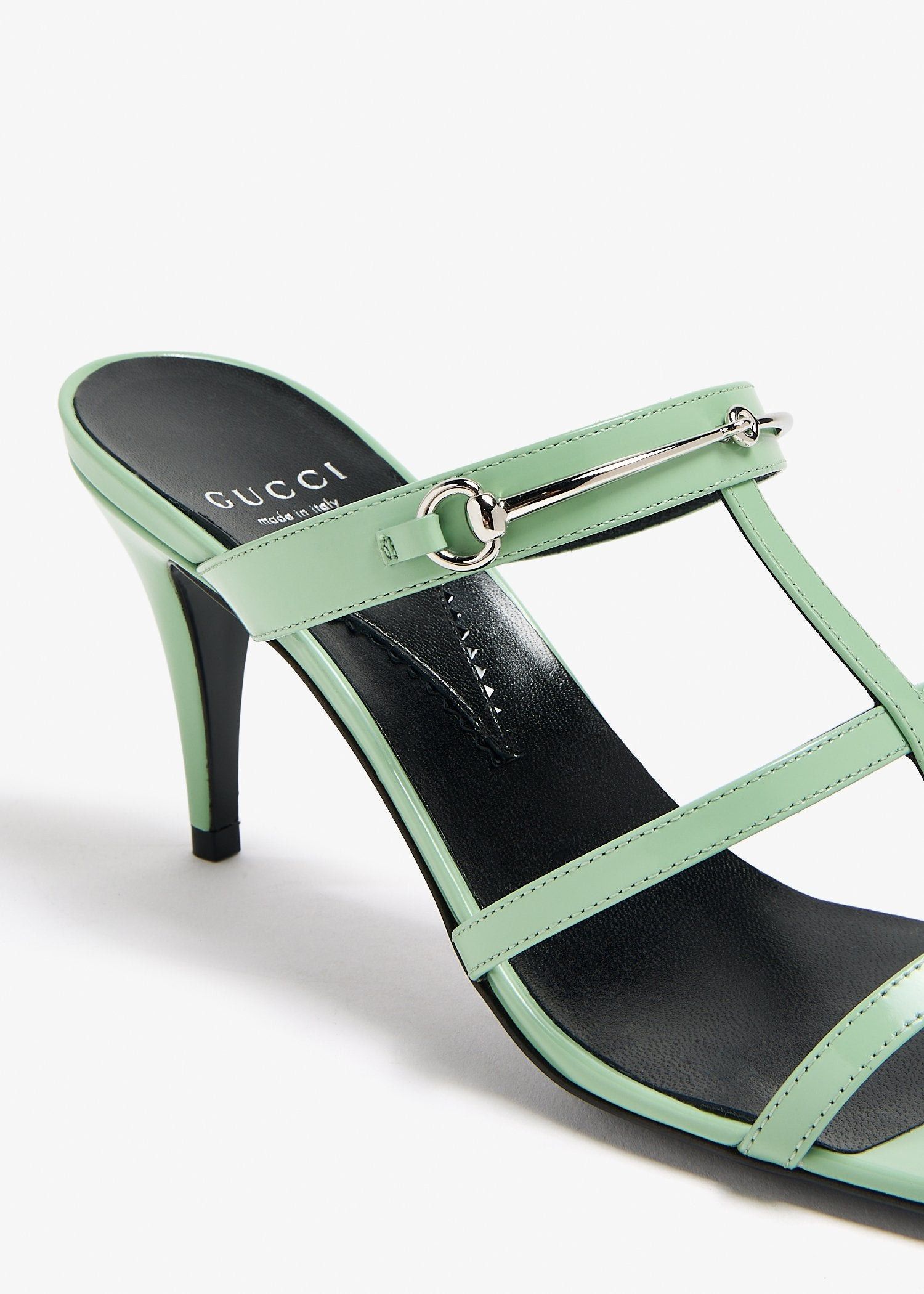 Gucci Slim Horsebit Slide Sandals SIZE 36