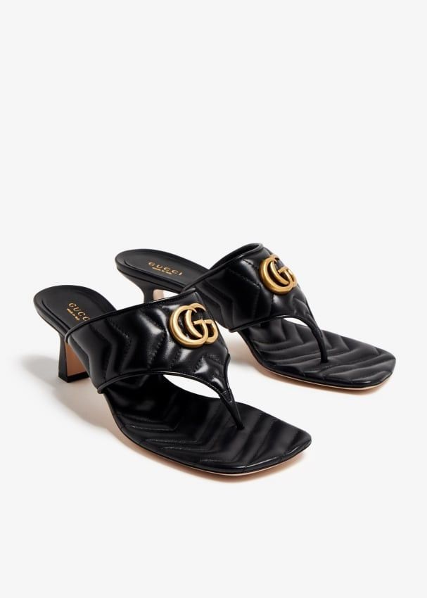 Gucci Gucci Double G Thong Heeled Sandals SIZE 41 Size ONE SIZE - 2 Thumbnail