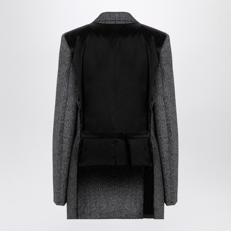 Prada Prada Double-Breasted Jacket In Prince Of Wales Size S / US 4 / IT 40 - 2 Thumbnail