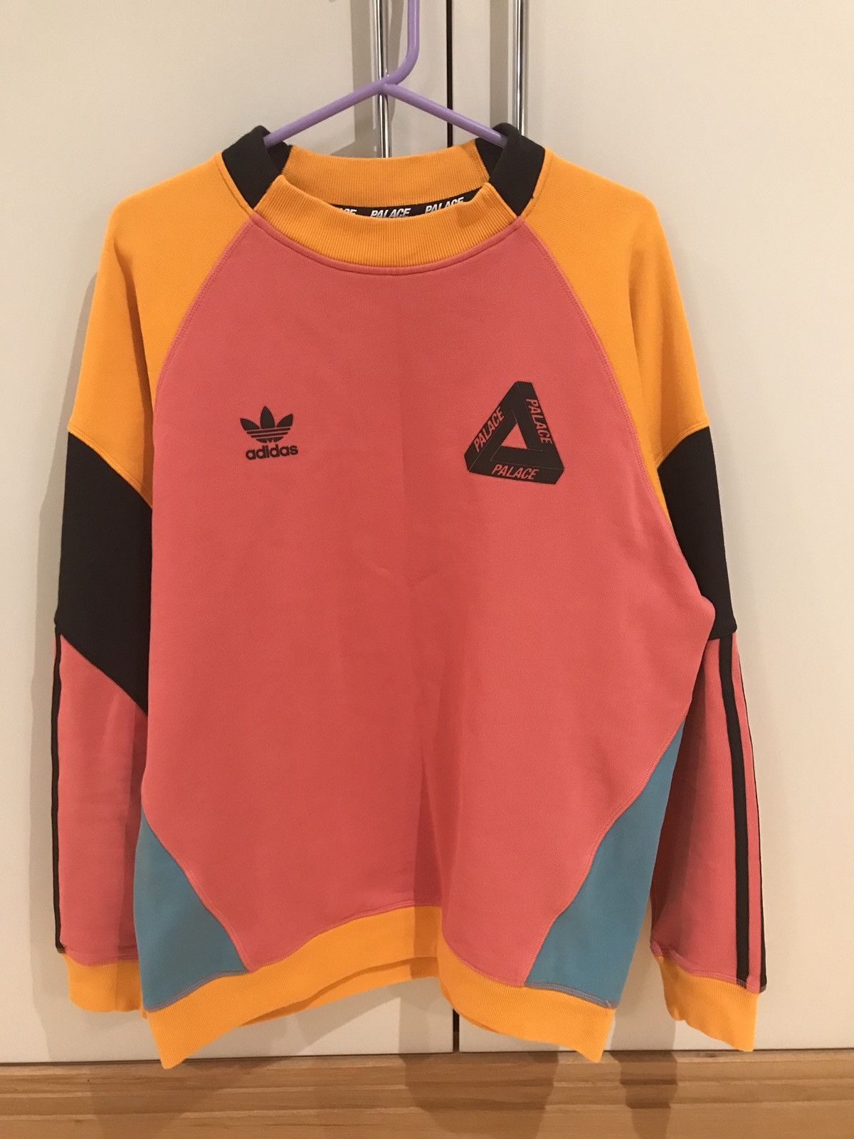 極希少✦adidas Palace 2017 Loopback Crewneck Adidas X Palace SS17 Loopback Sweat Crewneck Sweatshirt Crew