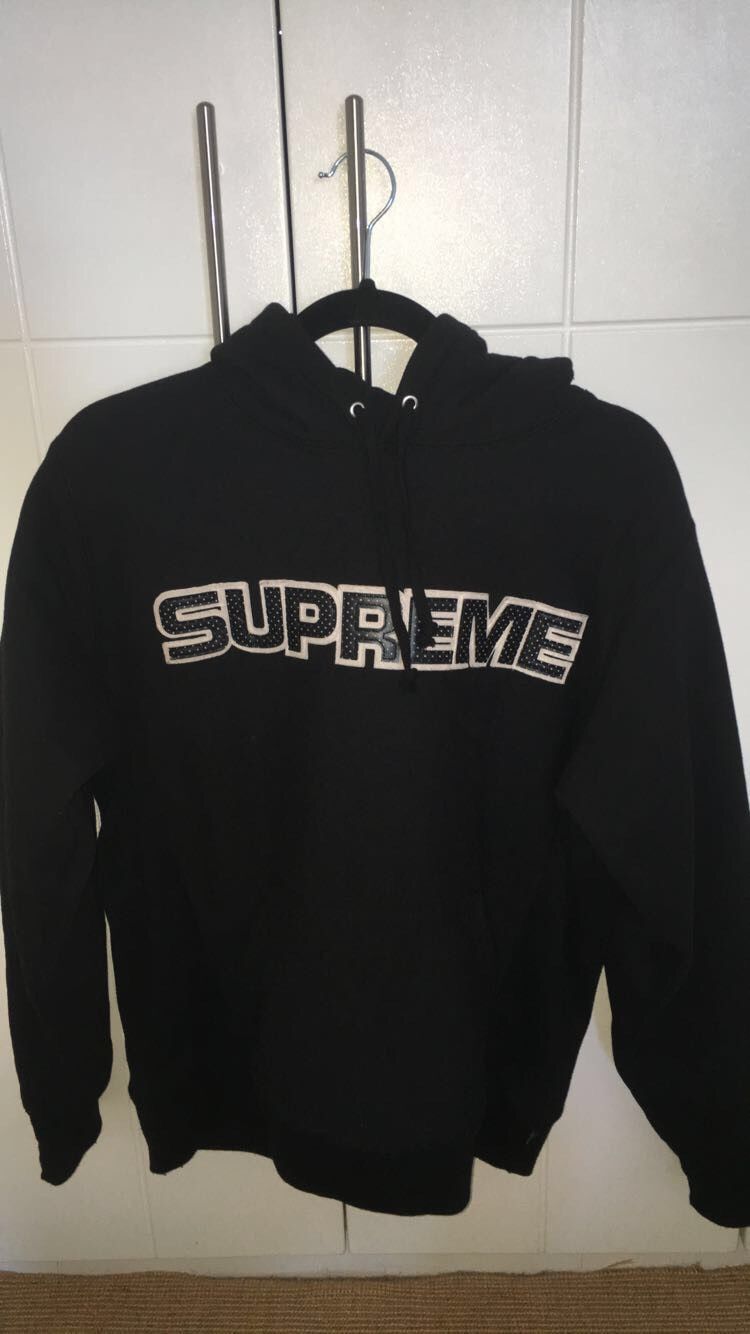 Supreme Supreme Perforated Leather Hoodie | Grailed