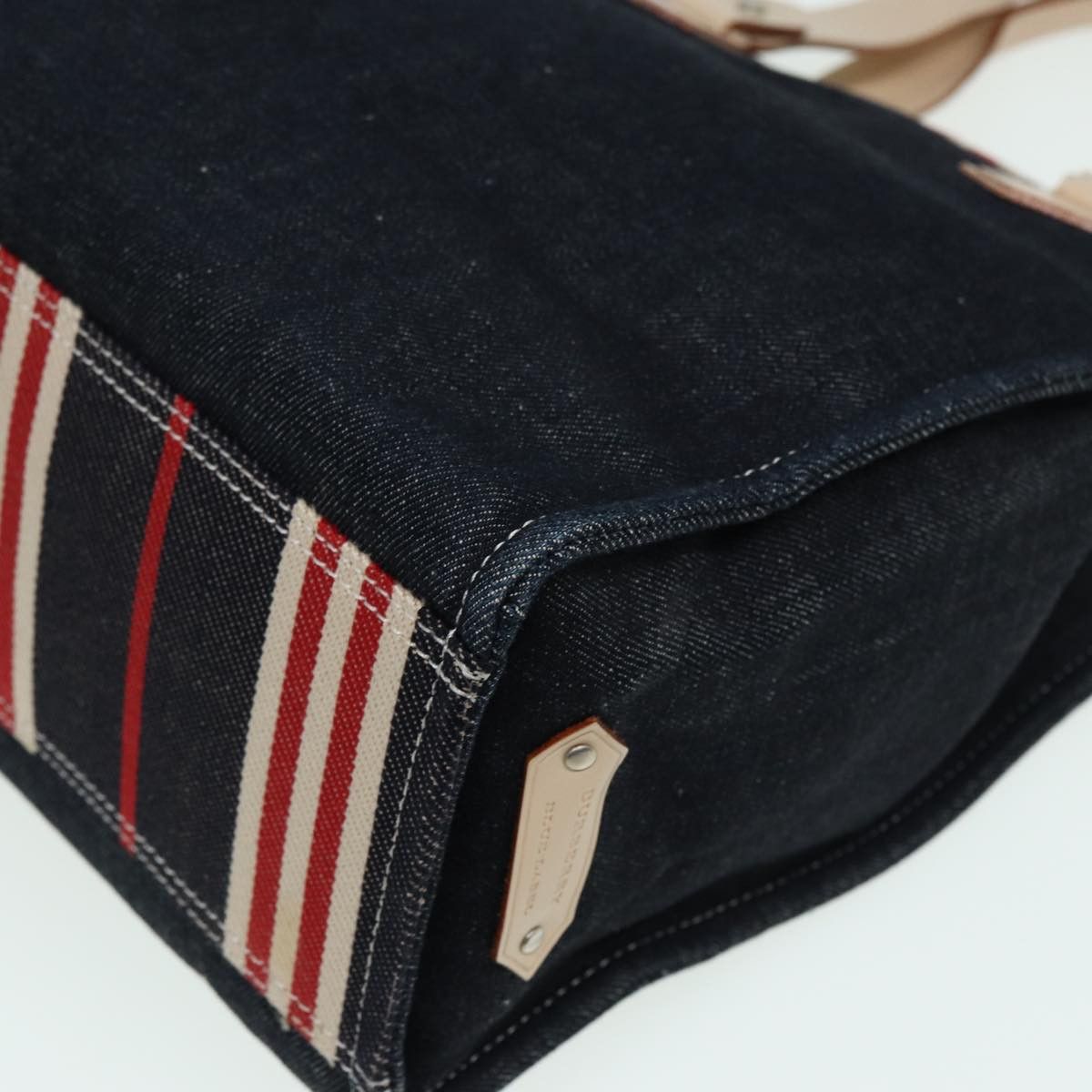 Burberry Blue Label Navy Canvas Handbag (Pre-Owned) Size ONE SIZE - 17 Thumbnail