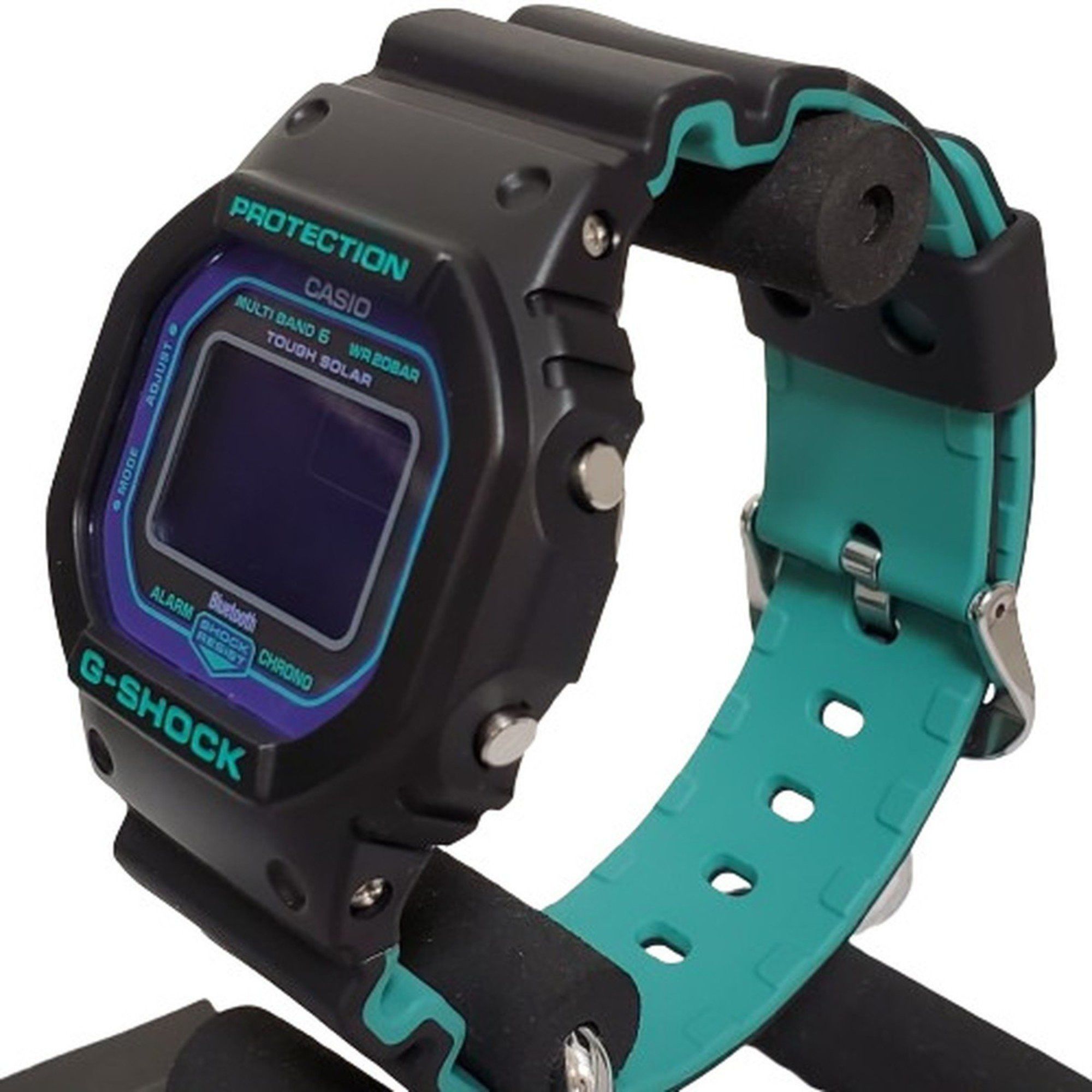 Casio G-SHOCK CASIO Watch GW-B5600BL-1JF Square Digital Bluetooth Radio Solar Tough Speed Multiband 6 Neon Purple Kaizuka Store ITR65FWVRQ1C Size ONE SIZE - 2 Thumbnail