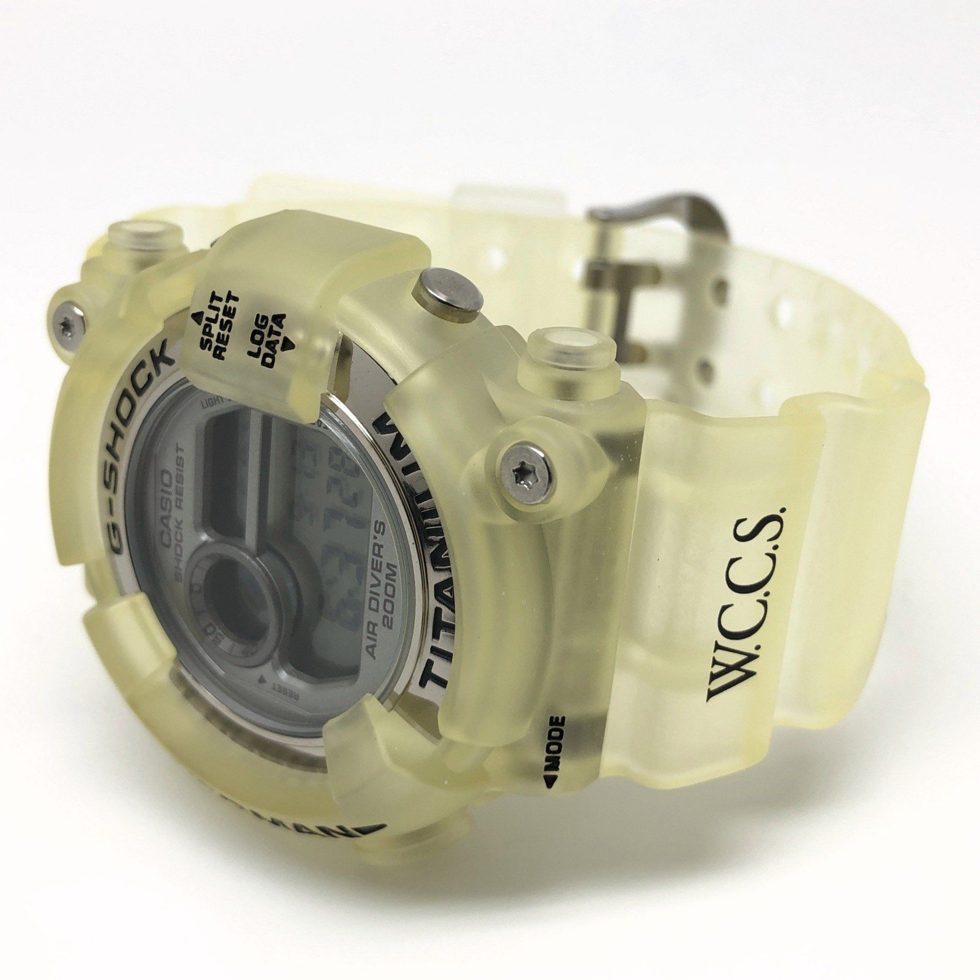 Casio G-SHOCK CASIO Watch DW-8201WC-8T FROGMAN W.C.C.S. Triple Manta EL Titanium Case World Coral Reef Conservation Society White Skeleton Black Released June 1998 Mikunigaoka Store ITF256TFWSW9 Size ONE SIZE - 5 Thumbnail