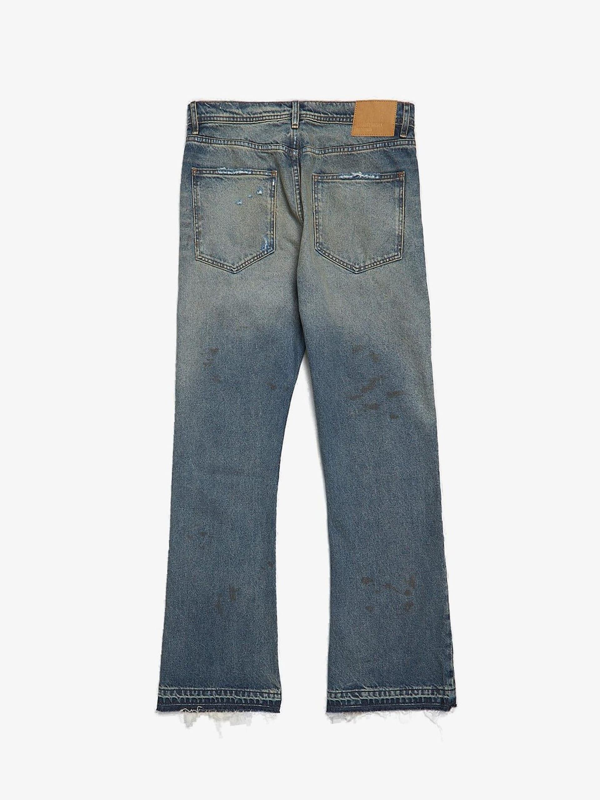 Enfants Riches Deprimes Blue Patched Faded Distressed Straight Denim Size US 34 / EU 50 - 2 Thumbnail