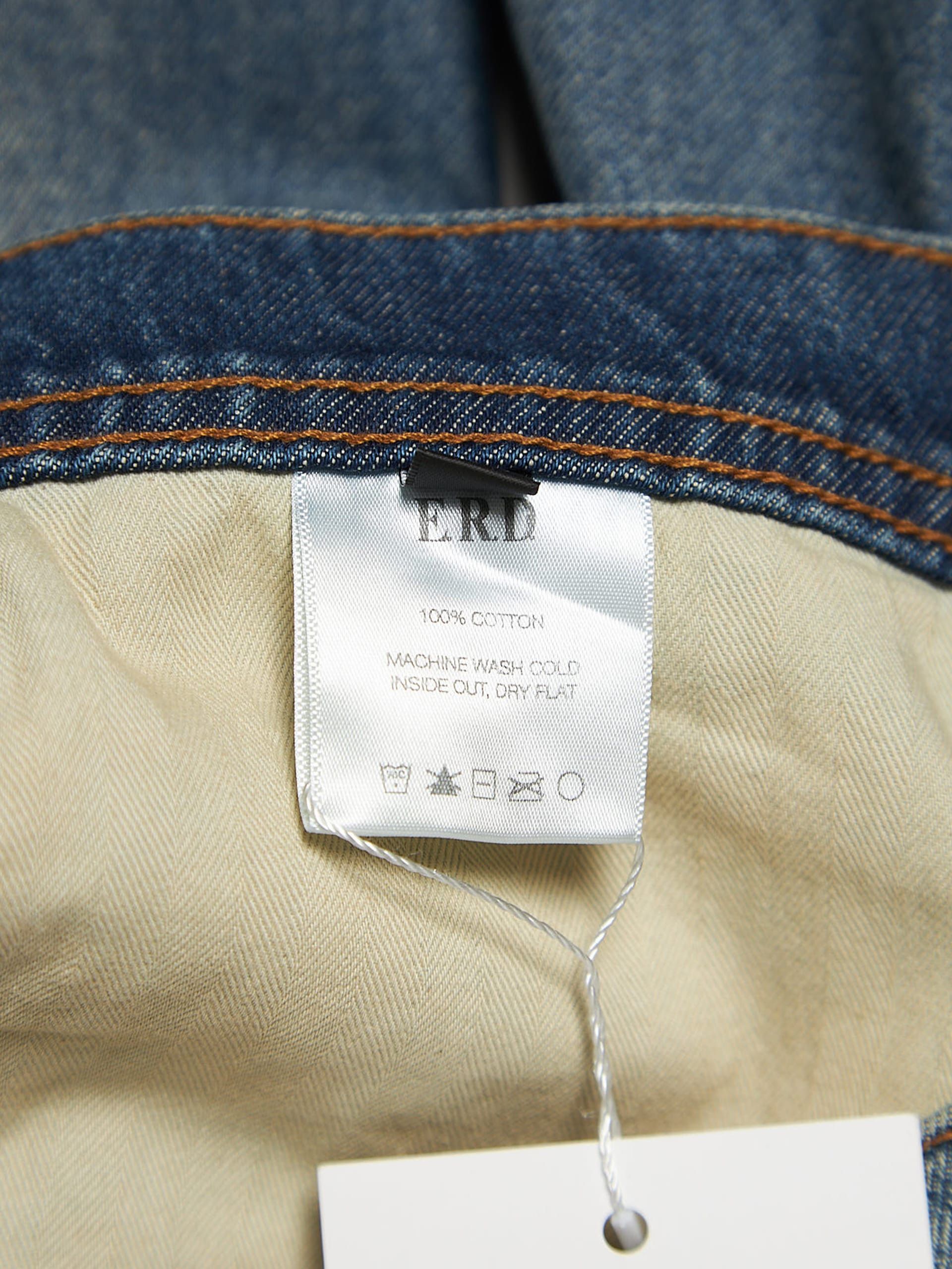 Enfants Riches Deprimes Blue Patched Faded Distressed Straight Denim Size US 34 / EU 50 - 4 Thumbnail