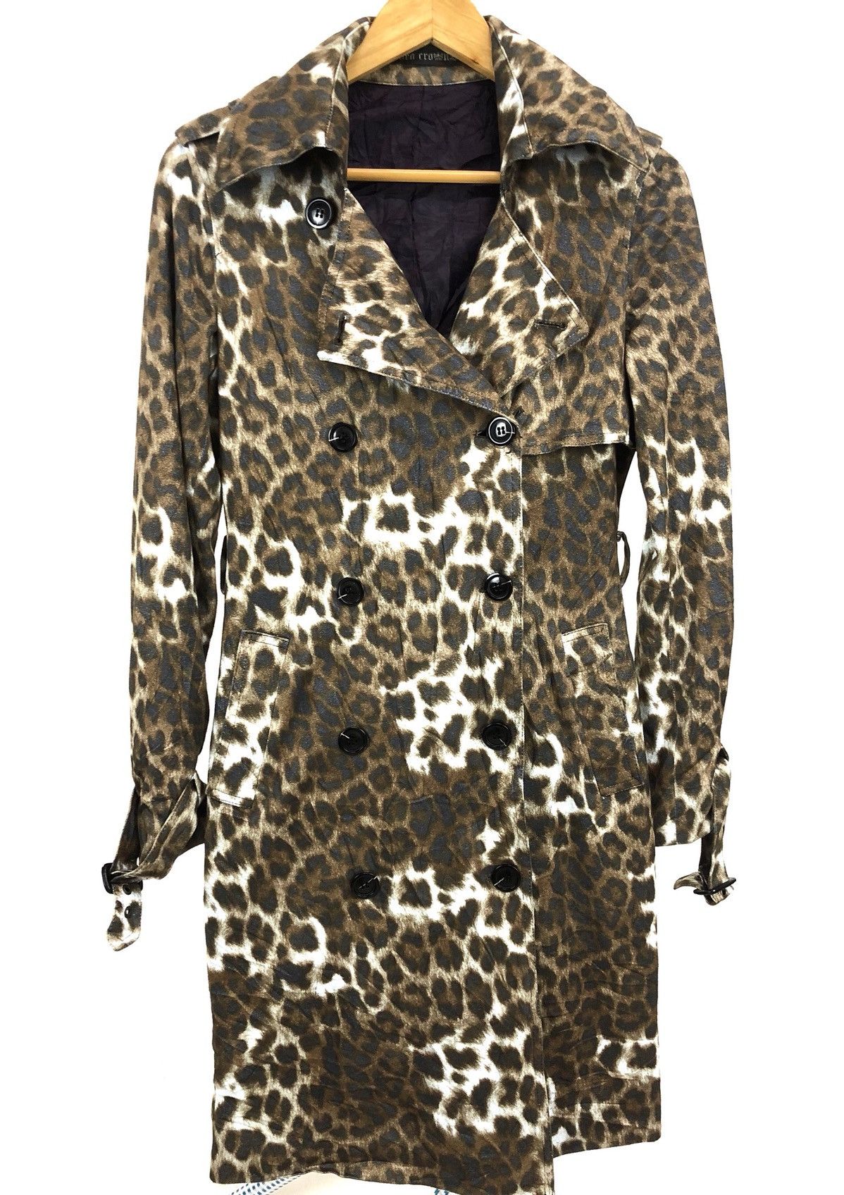 Japanese Brand Rodeo Crown Long Jacket Leopard Print
