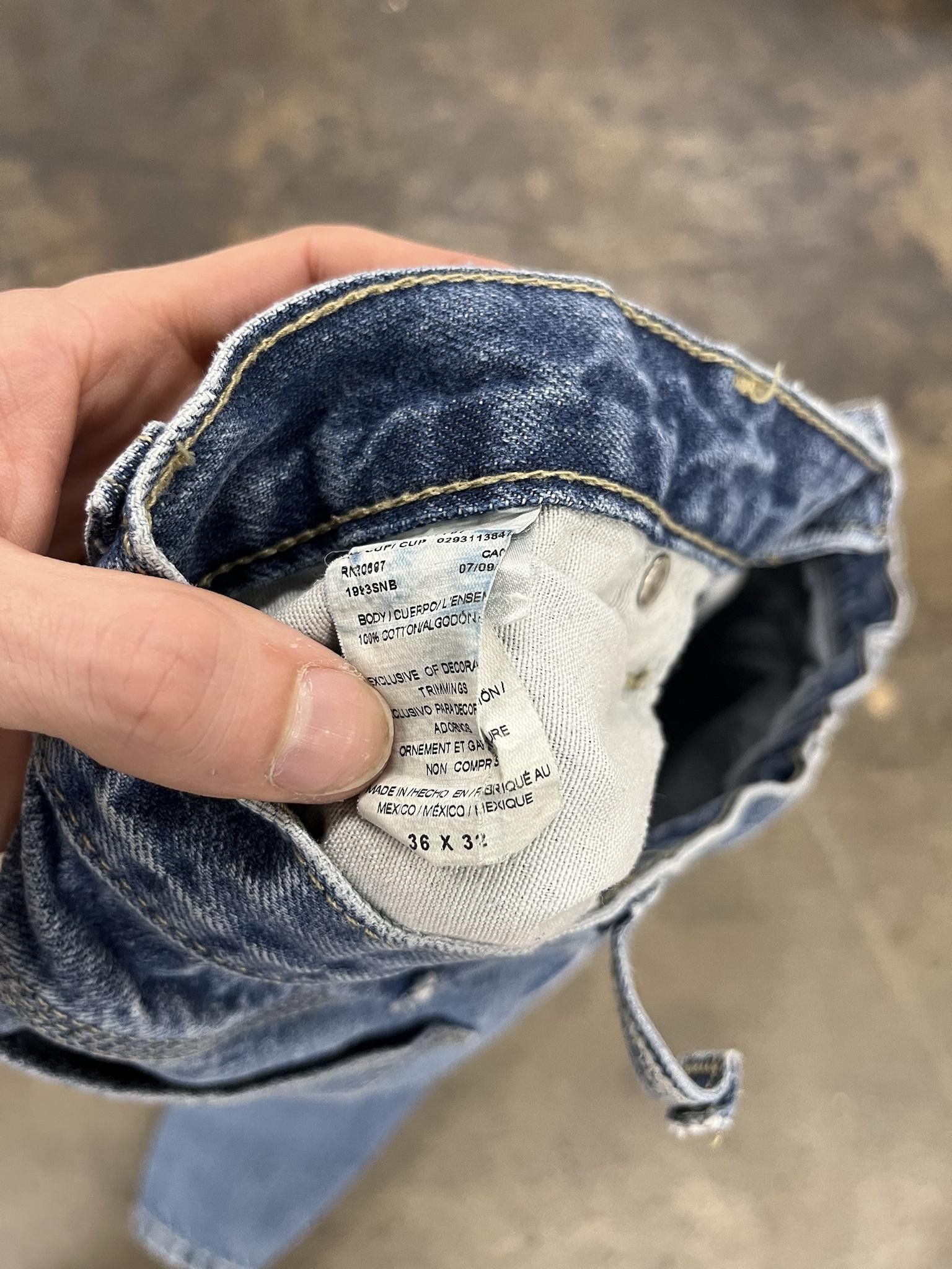 Jean × Vintage 2000's Dickies Painter Jeans (Broken Back Belt Loop) Size US 36 / EU 52 - 2 Thumbnail
