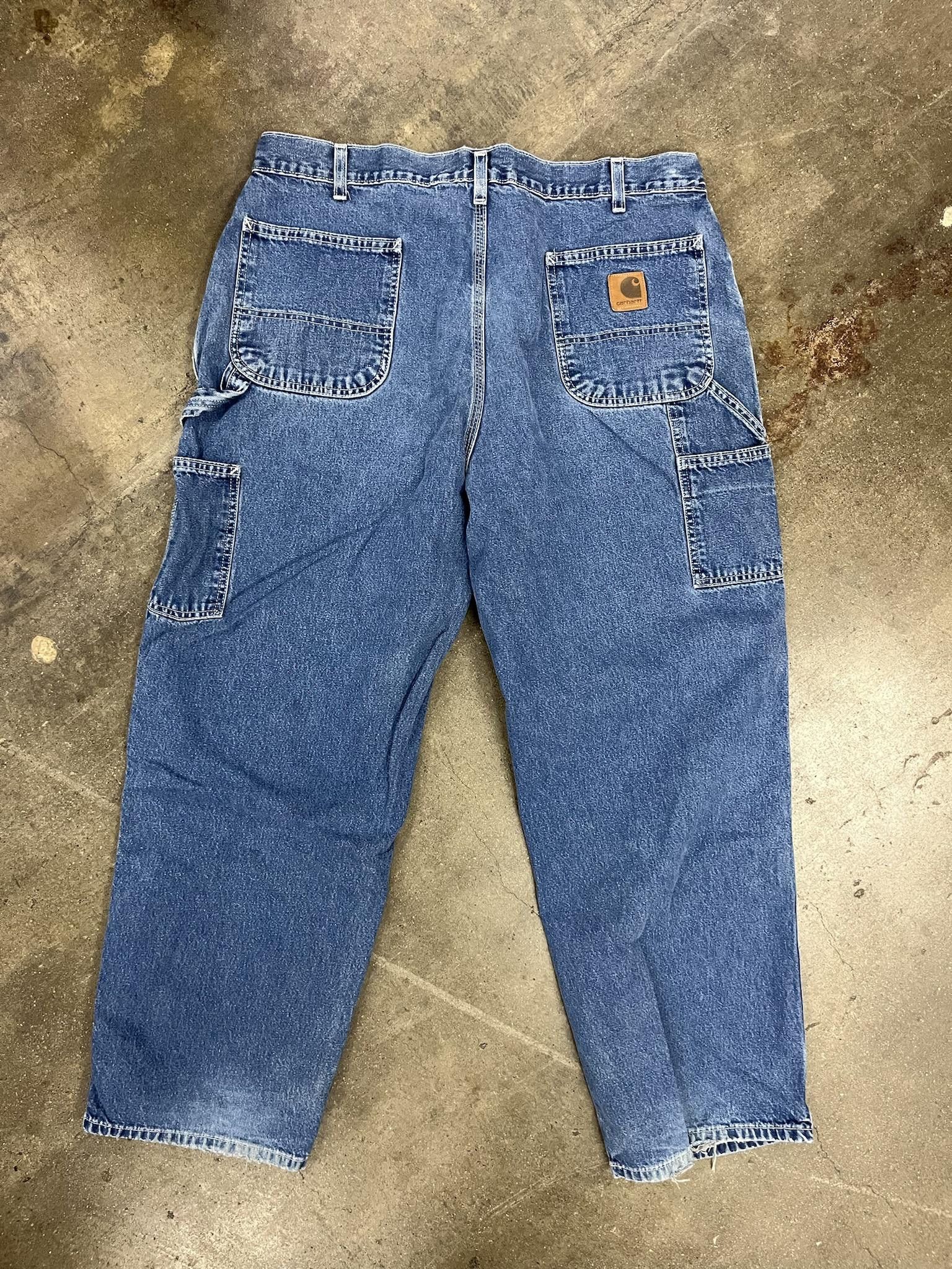 Jean × Vintage 1990's Carhartt Faded Wash Painter Jeans Size US 40 / EU 56 - 4 Thumbnail