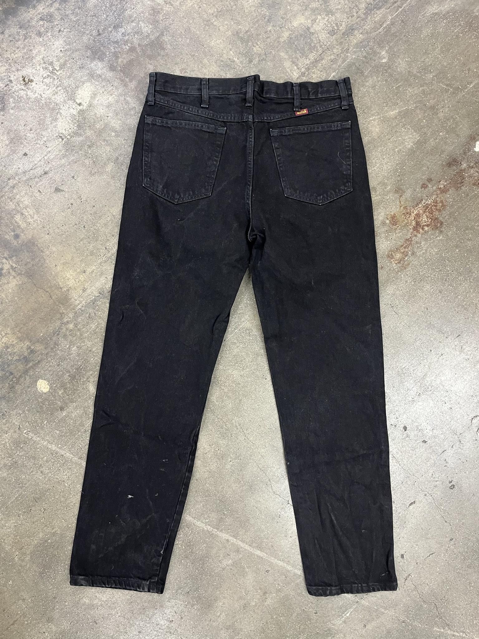 Jean × Vintage Rustler Regular Fit Denim With Left Ankle Paint Stain Size US 34 / EU 50 - 4 Thumbnail