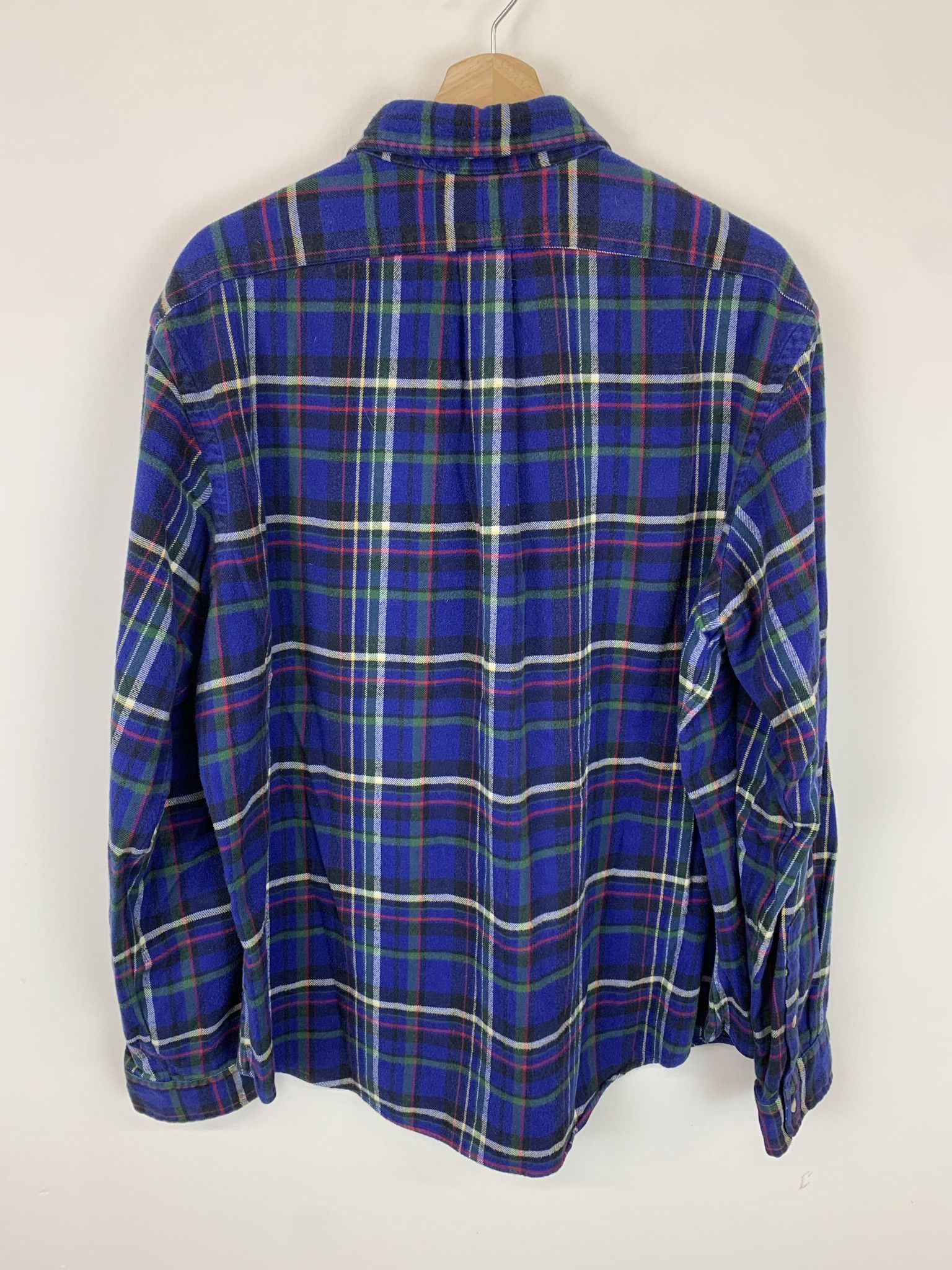 Flannel × Polo Ralph Lauren × Vintage Vintage Flannel 1990s Polo Ralph Lauren Blue Check Flannel Size XL Size US XL / EU 56 / 4 - 3 Thumbnail