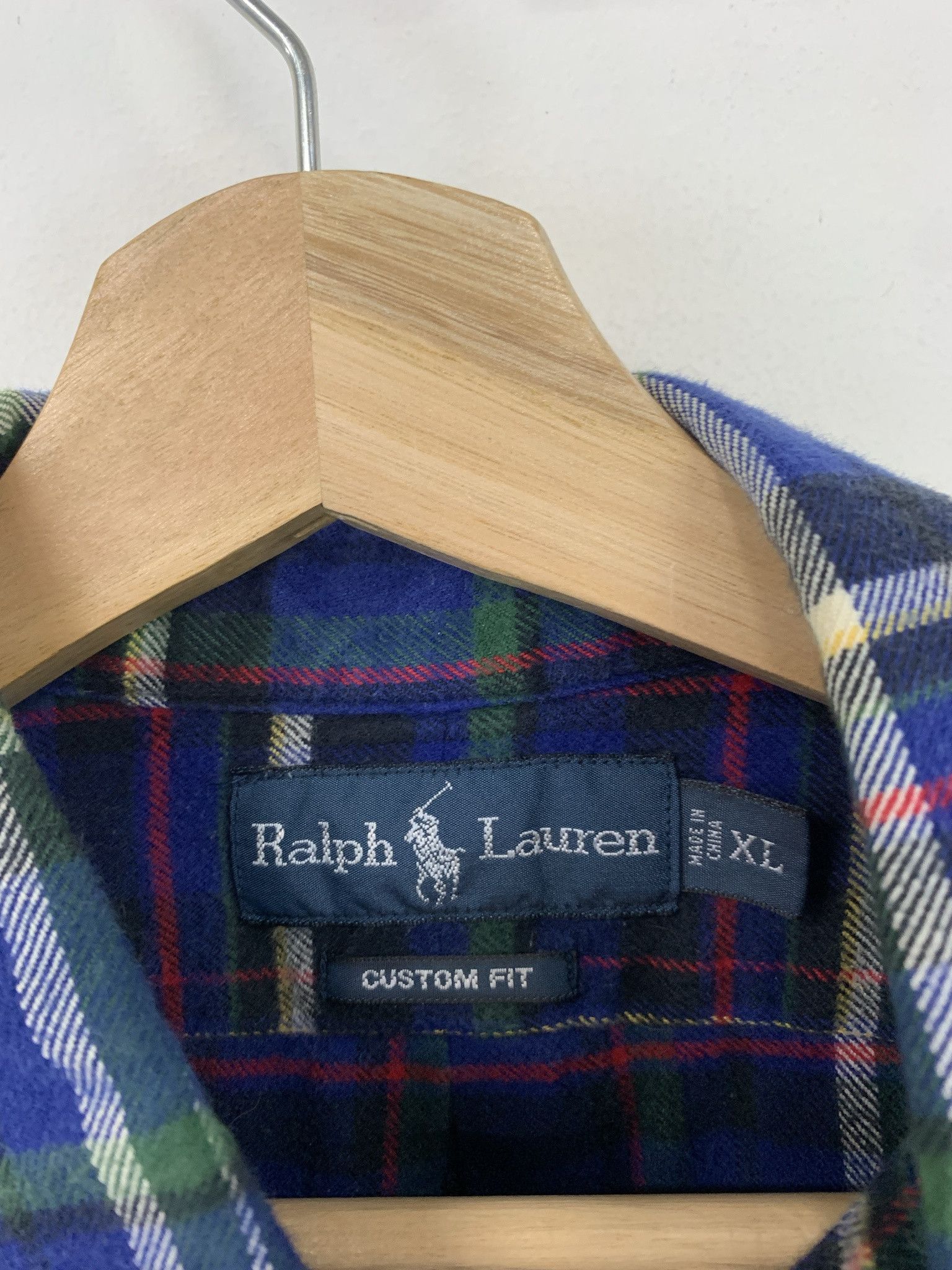 Flannel × Polo Ralph Lauren × Vintage Vintage Flannel 1990s Polo Ralph Lauren Blue Check Flannel Size XL Size US XL / EU 56 / 4 - 2 Thumbnail
