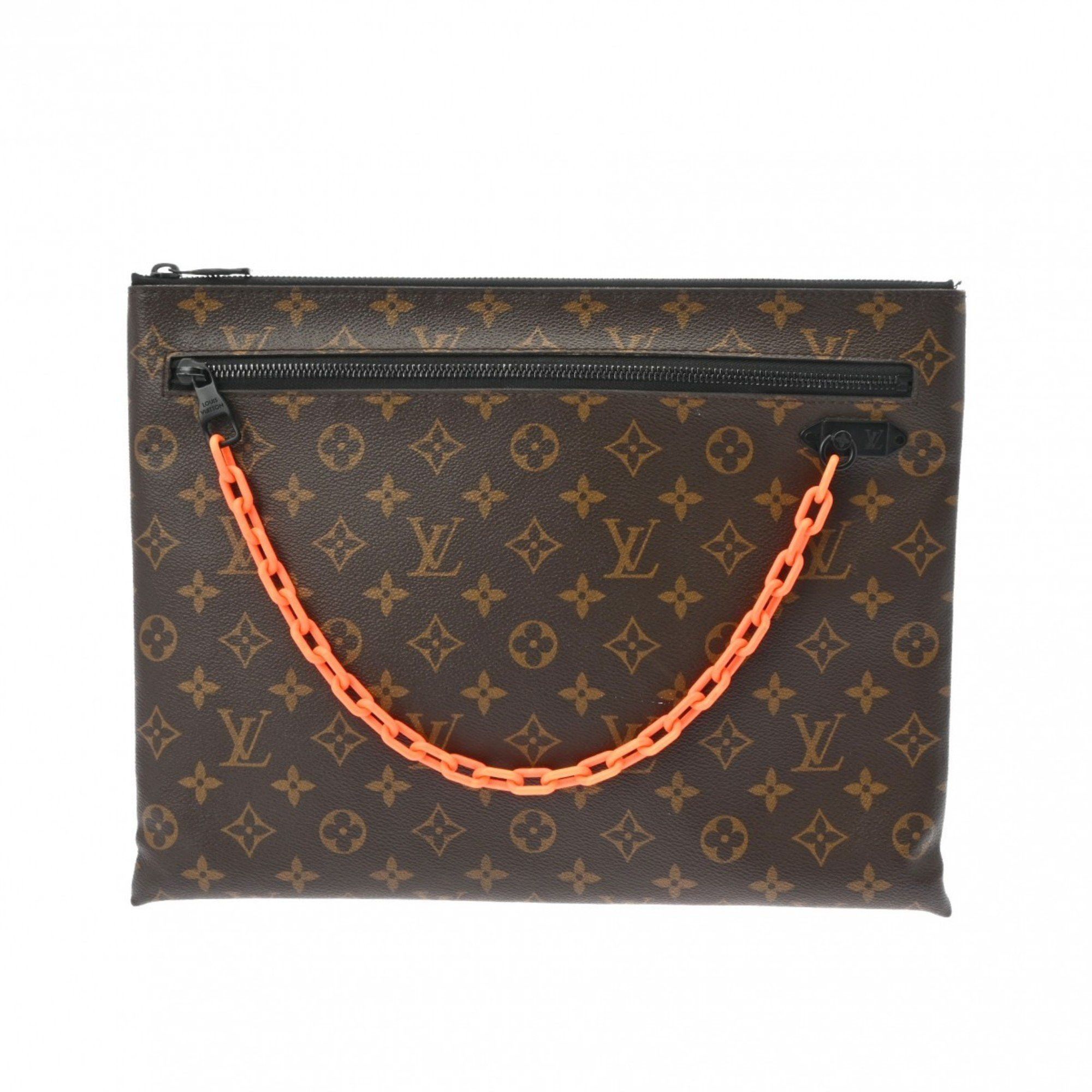 Louis Vuitton Louis Vuitton Monogram Solaray Pochette Clutch Bag Brown/Black/Orange M44484 Men's Canvas Second Size ONE SIZE - 2 Thumbnail