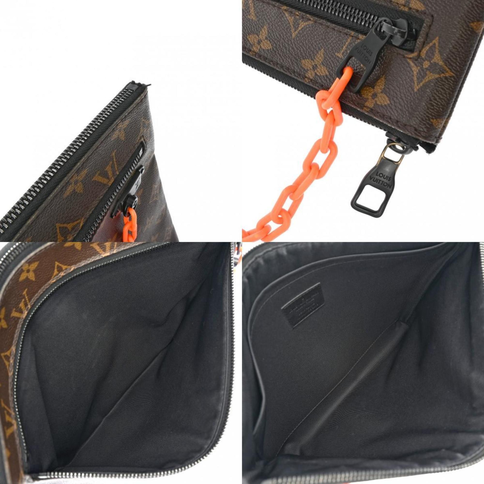 Louis Vuitton Louis Vuitton Monogram Solaray Pochette Clutch Bag Brown/Black/Orange M44484 Men's Canvas Second Size ONE SIZE - 12 Thumbnail