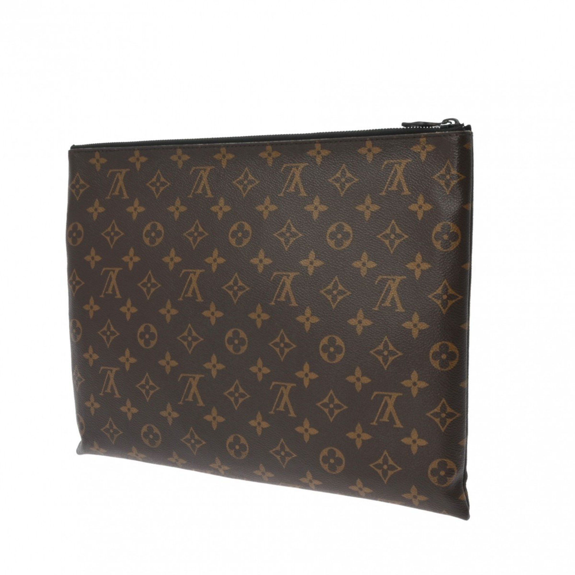 Louis Vuitton Louis Vuitton Monogram Solaray Pochette Clutch Bag Brown/Black/Orange M44484 Men's Canvas Second Size ONE SIZE - 3 Thumbnail