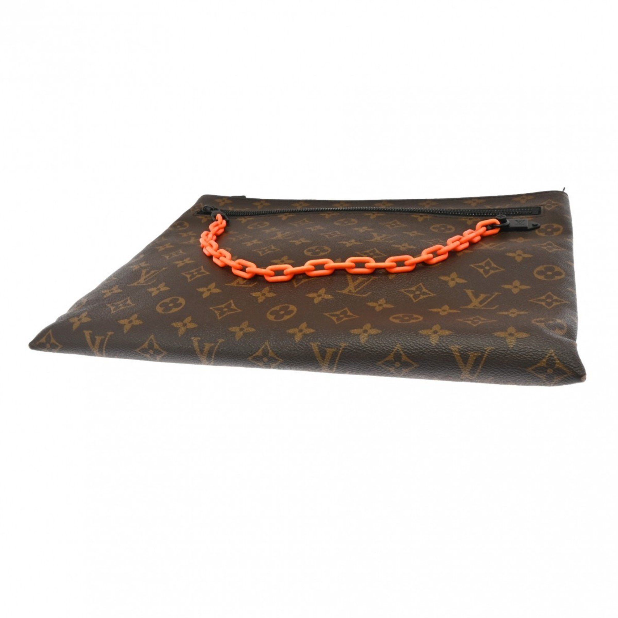 Louis Vuitton Louis Vuitton Monogram Solaray Pochette Clutch Bag Brown/Black/Orange M44484 Men's Canvas Second Size ONE SIZE - 6 Thumbnail