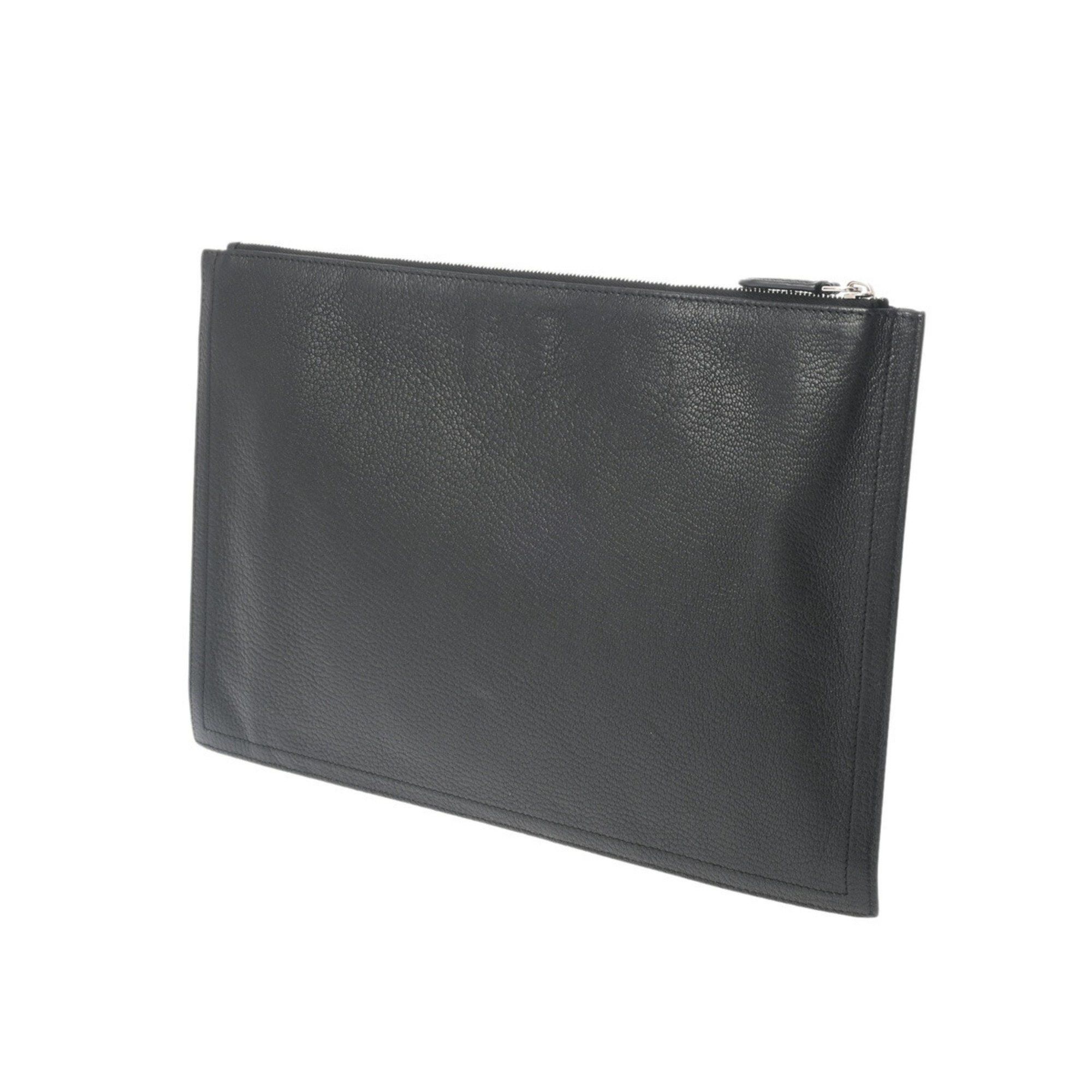 Givenchy GIVENCHY Black men's leather clutch bag Size ONE SIZE - 3 Thumbnail