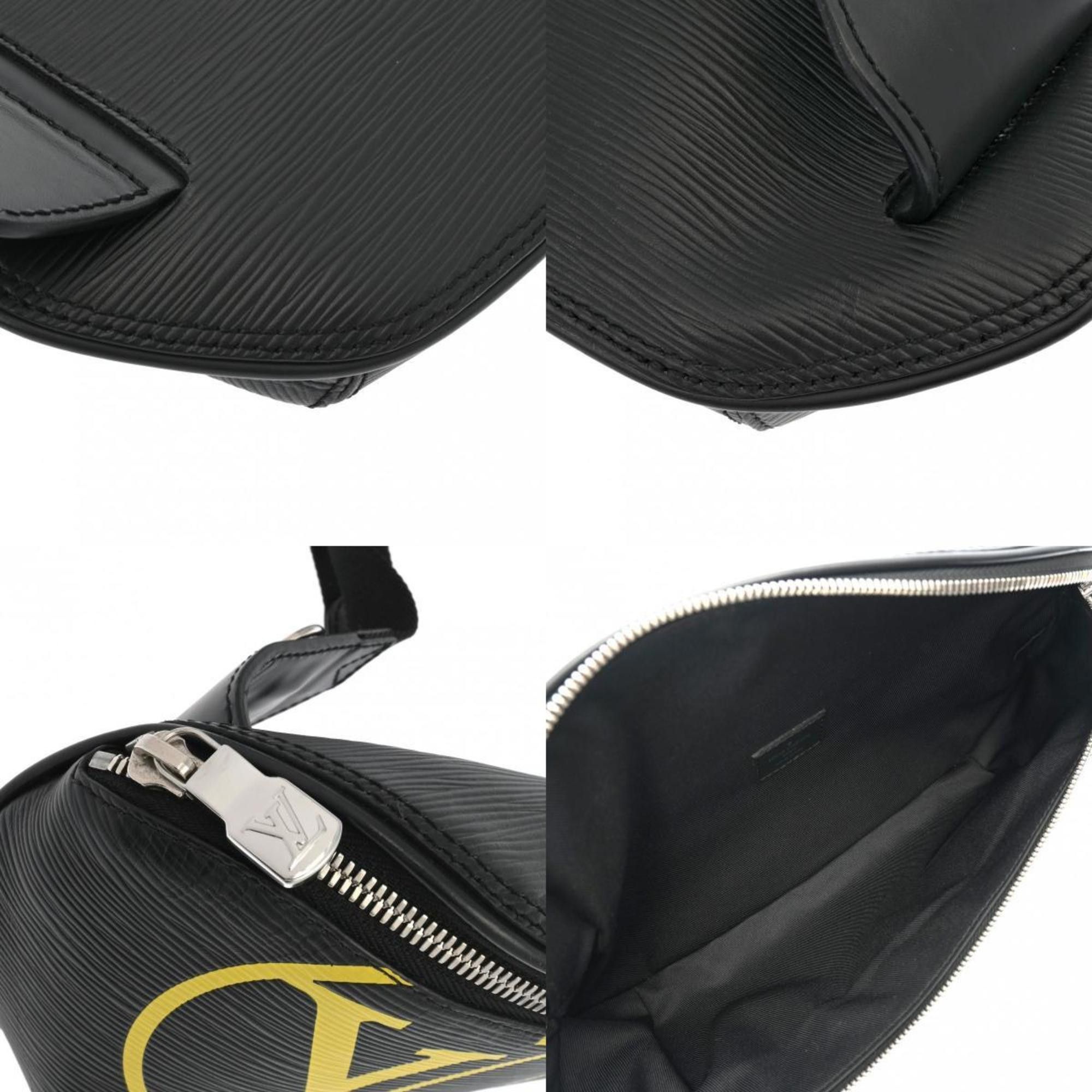 Louis Vuitton LOUIS VUITTON Epi Bum Bag LV Circle Black M55131 Men's Leather Body Size ONE SIZE - 12 Thumbnail