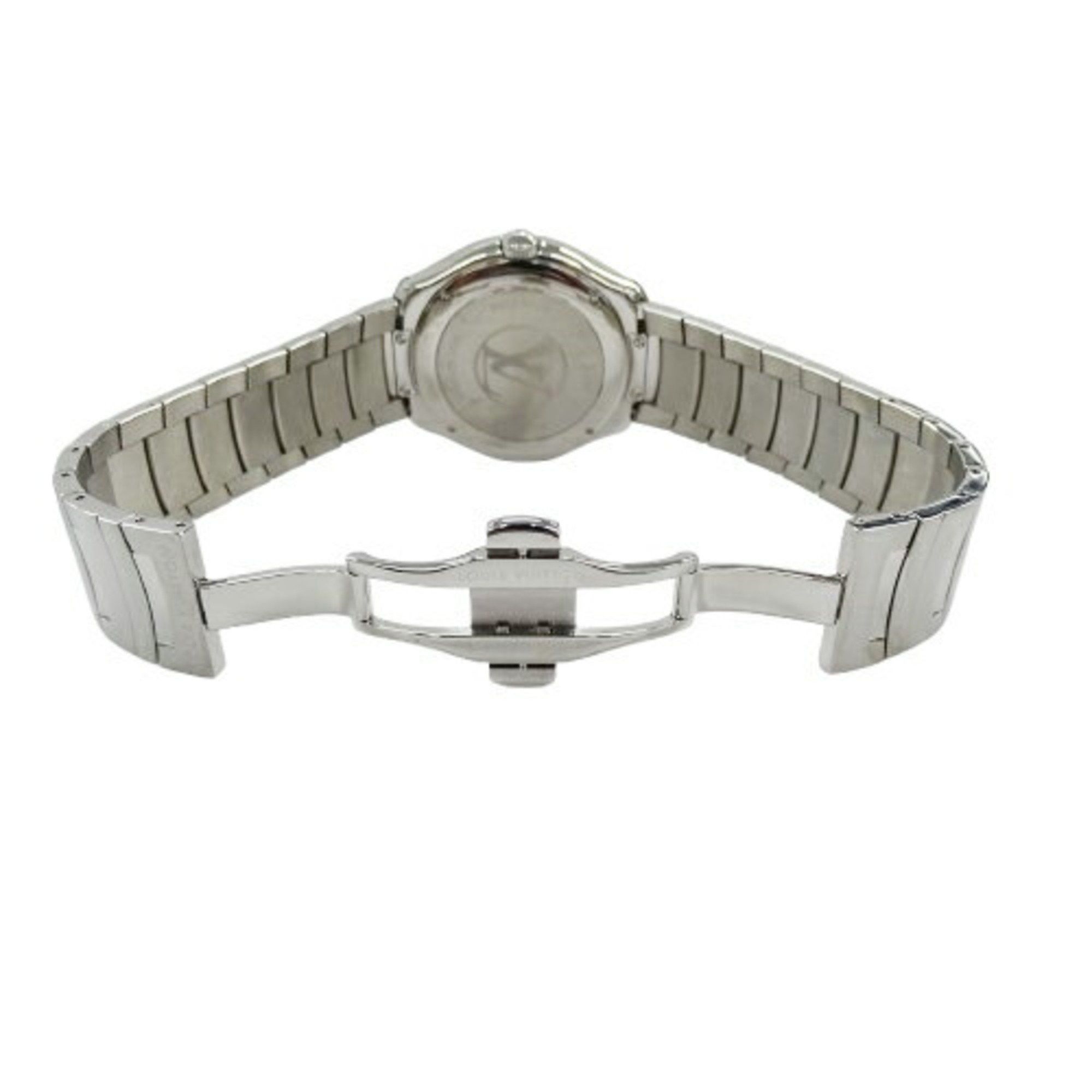 Louis Vuitton Louis Vuitton Watch Men's Fifty Five GMT Date Automatic AT Stainless Steel SS Q6D30 Silver Gray Polished Size ONE SIZE - 5 Thumbnail