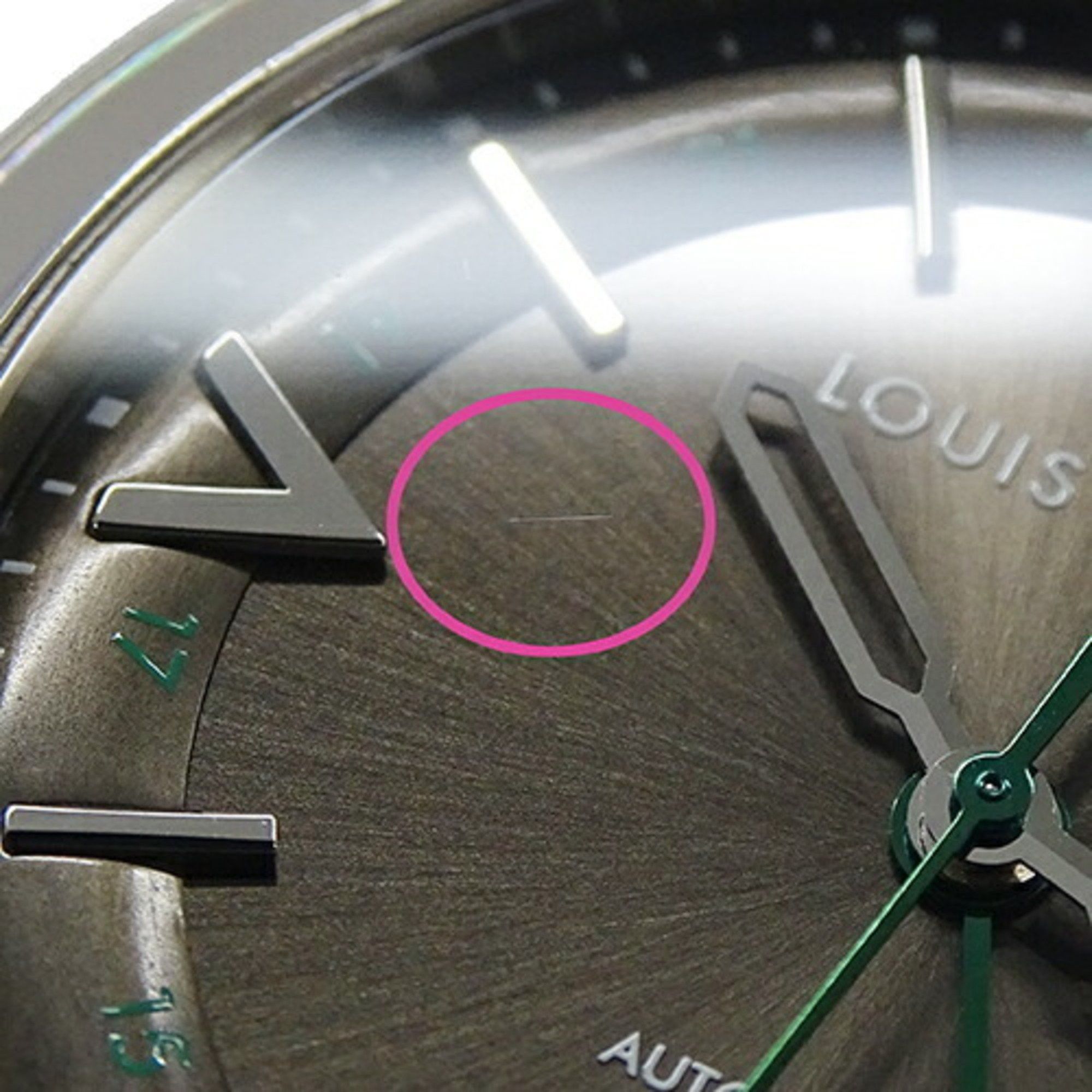 Louis Vuitton Louis Vuitton Watch Men's Fifty Five GMT Date Automatic AT Stainless Steel SS Q6D30 Silver Gray Polished Size ONE SIZE - 13 Thumbnail