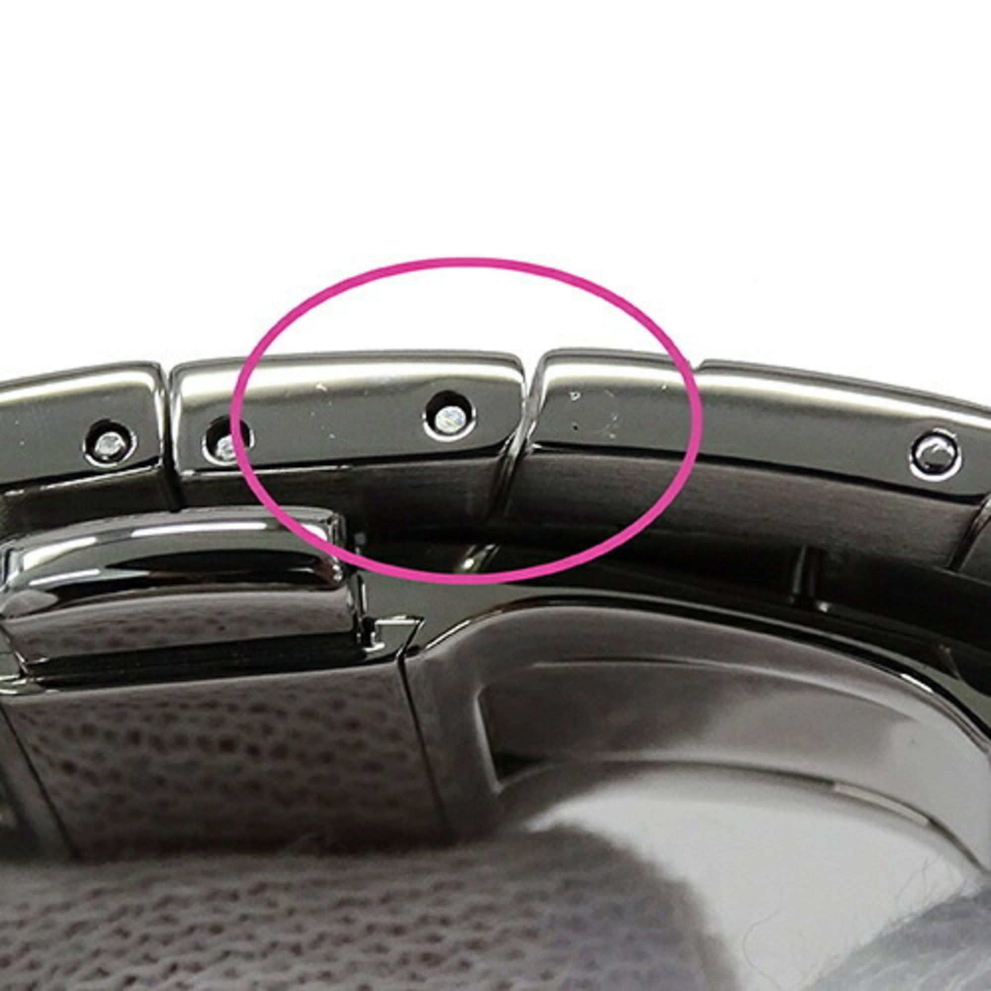 Louis Vuitton Louis Vuitton Watch Men's Fifty Five GMT Date Automatic AT Stainless Steel SS Q6D30 Silver Gray Polished Size ONE SIZE - 11 Thumbnail