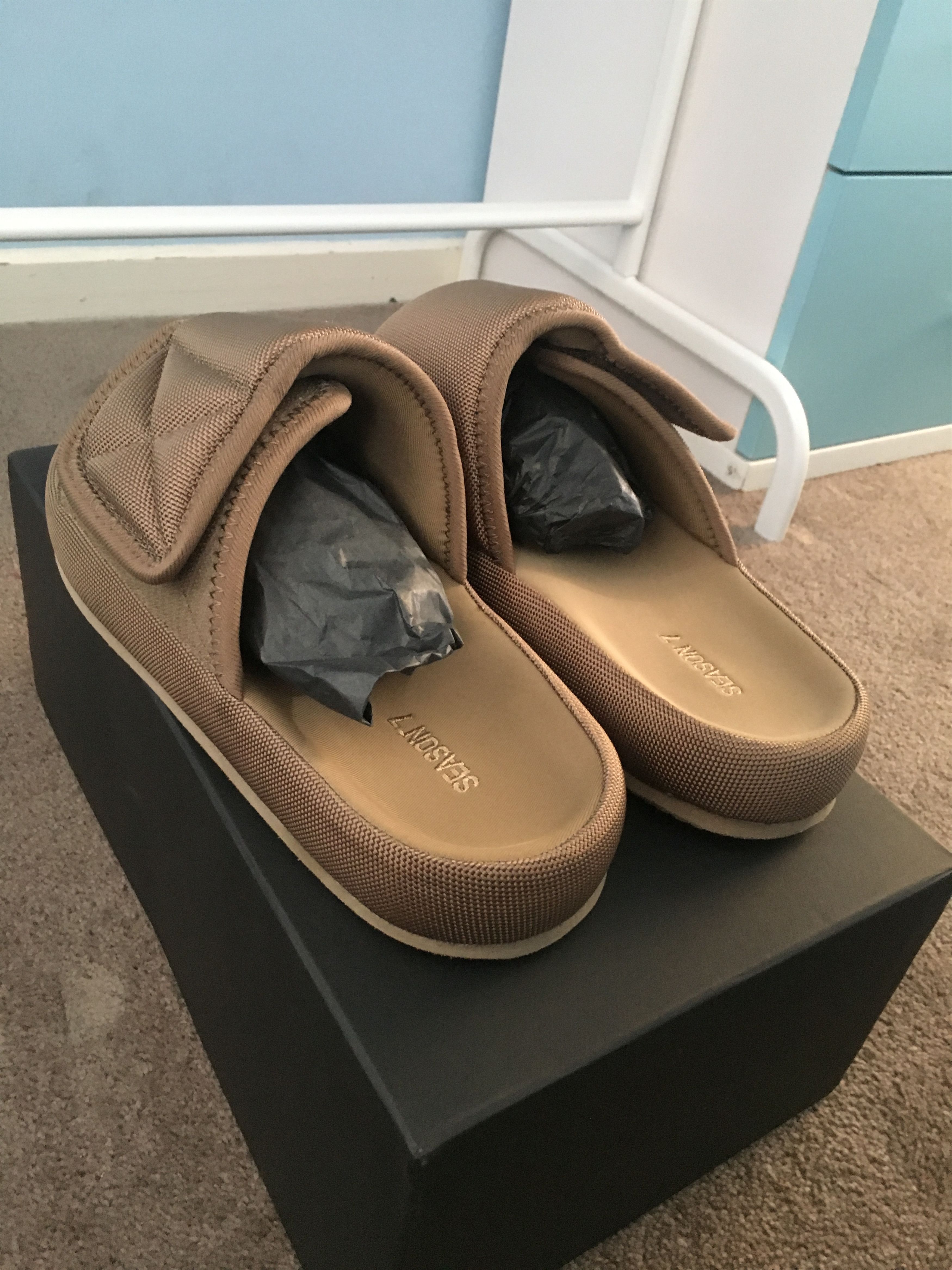 Yeezy Season Yeezy Slipper Slides Sand Season 7 Grailed