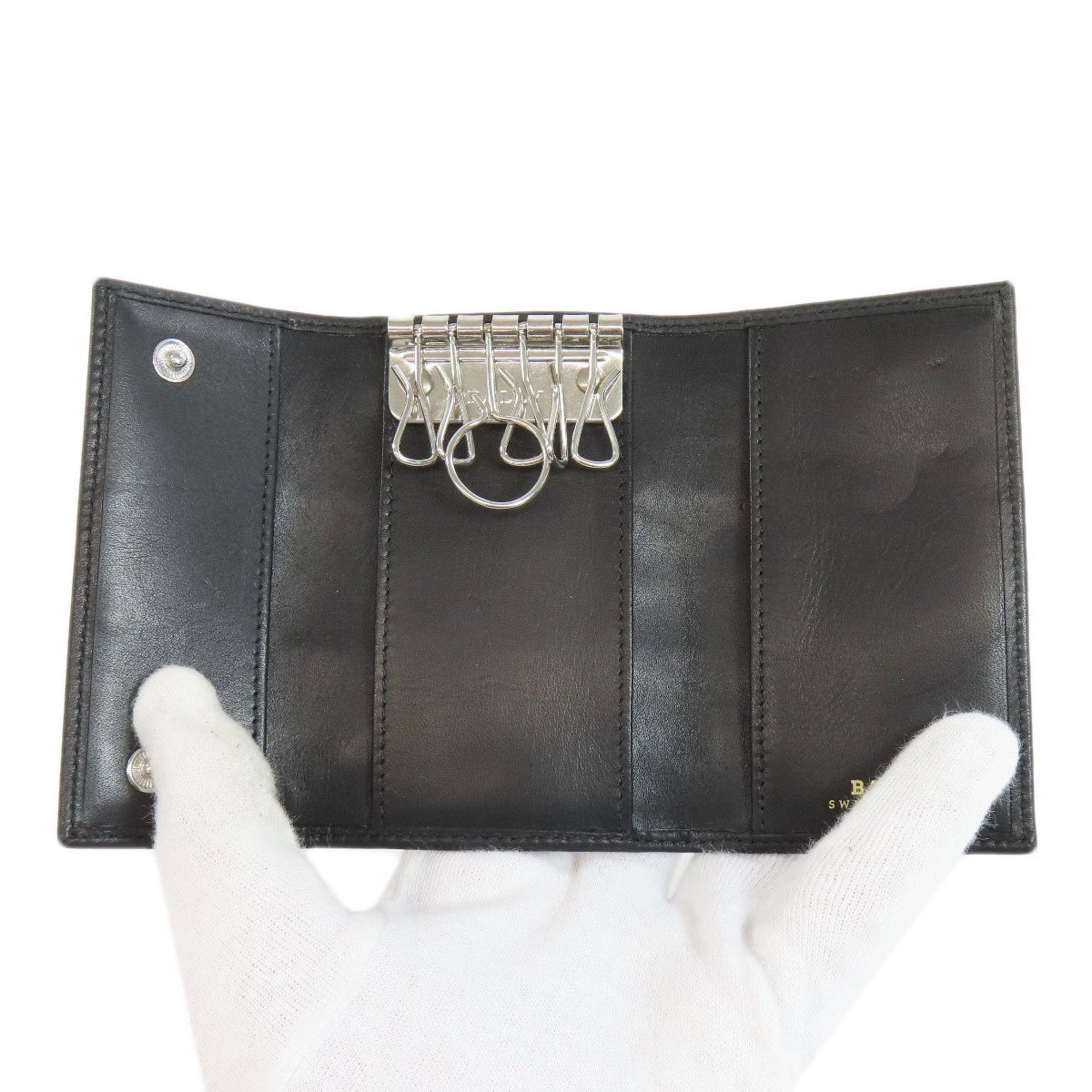 Bally Stripe Key Case Leather Women's