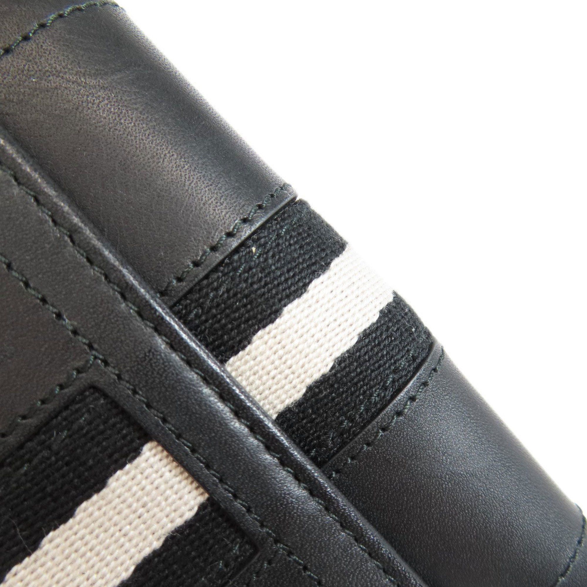 Bally Stripe Key Case Leather Women's