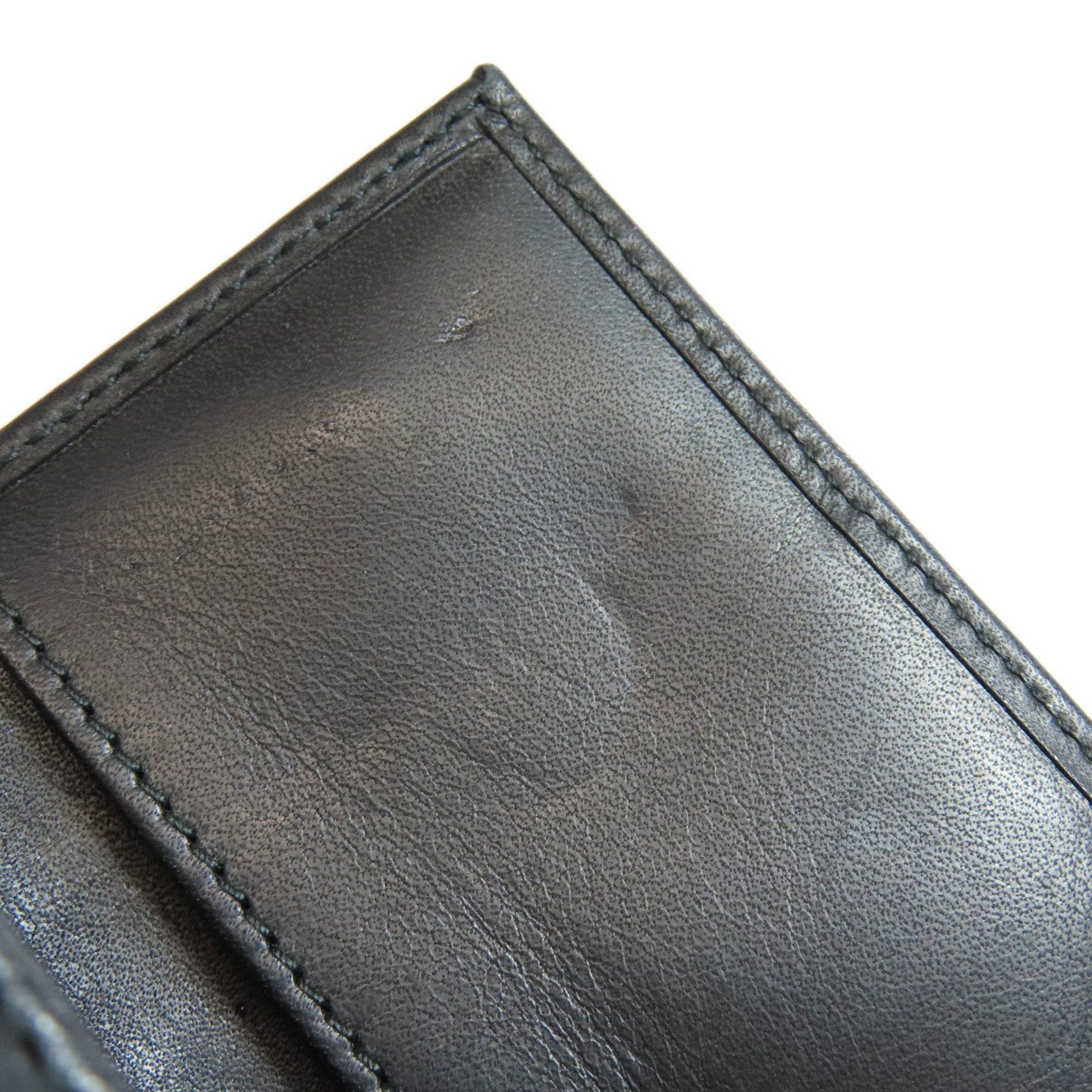 Bally Stripe Key Case Leather Women's